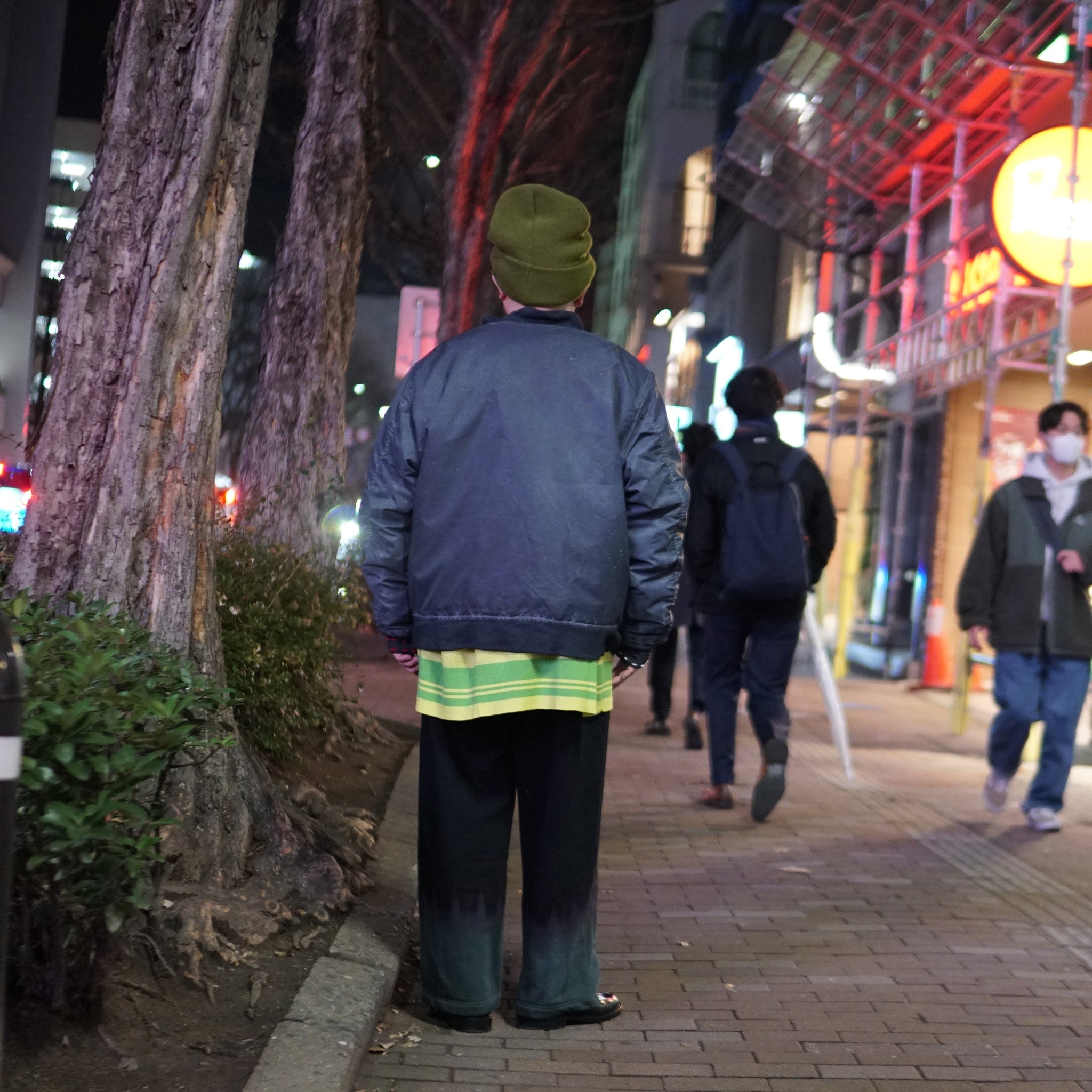 pw22kt02 | panda knit top | Color:grass-paddy | Size:2【PLATEAU STUDIO_プラトー スタジオ】