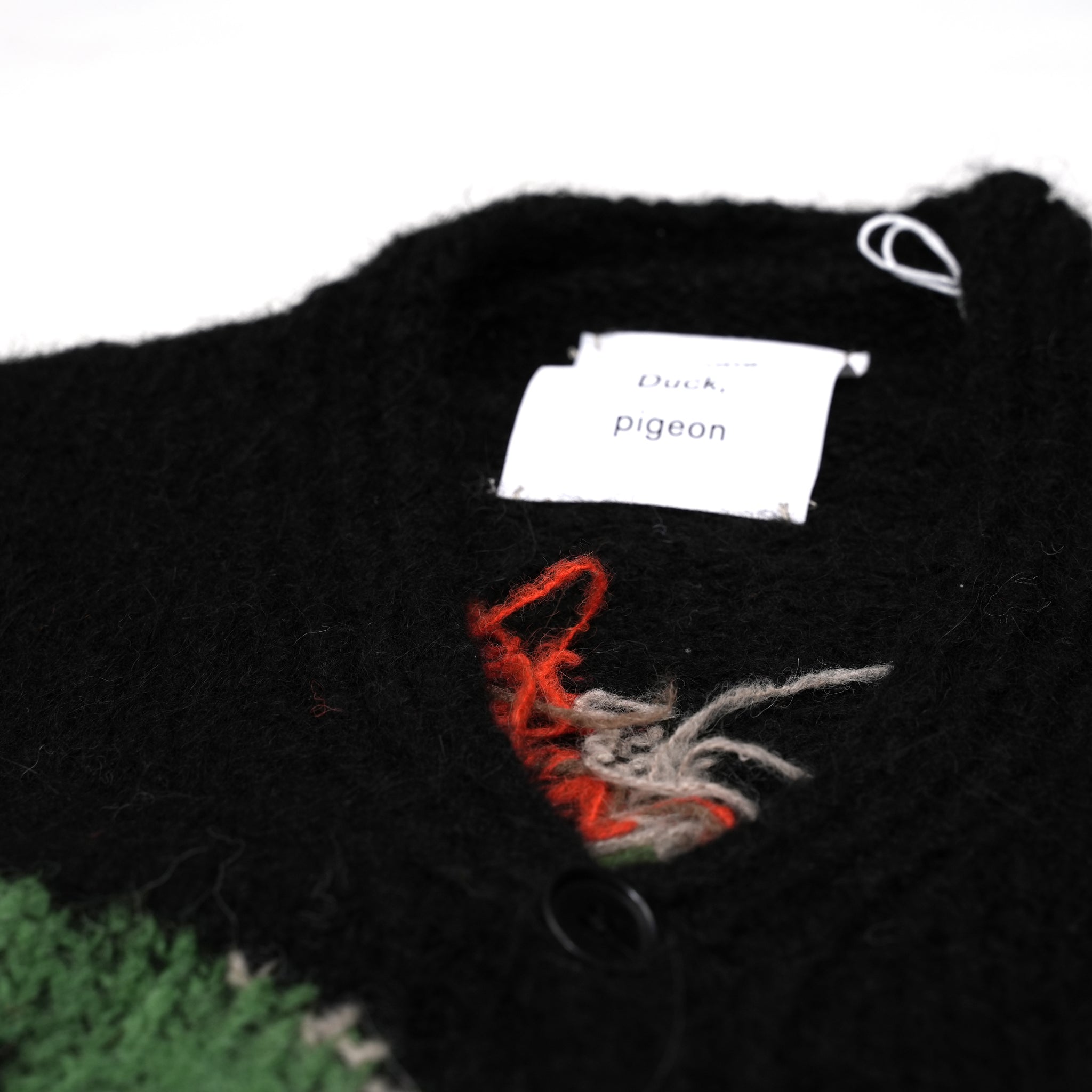 No:WA2-Cardigan-DP | Name:Duck Pigeon | Type:Cardigan | Color:Black【WILD ANIMALS_ワイルドアニマルズ】