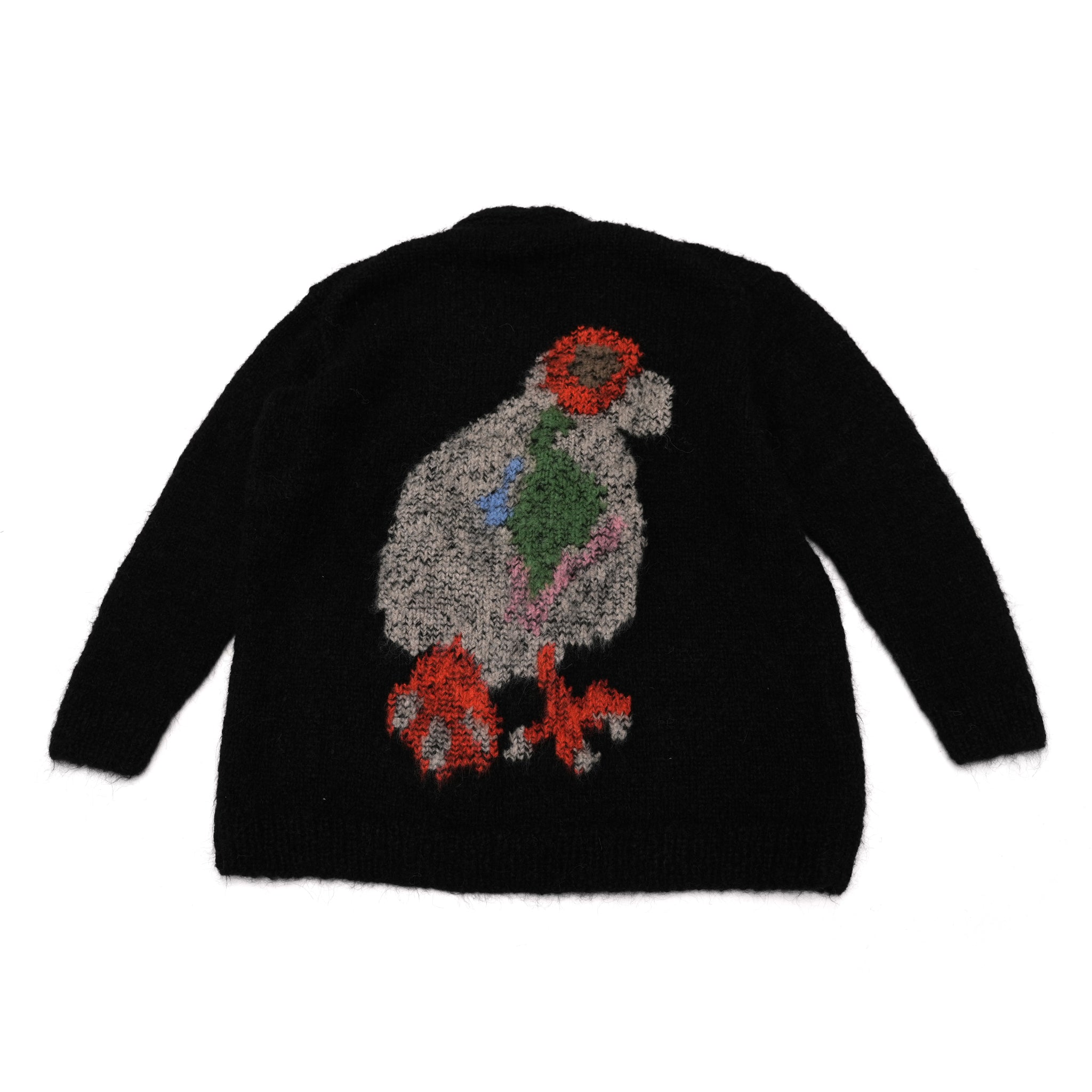 No:WA2-Cardigan-DP | Name:Duck Pigeon | Type:Cardigan | Color:Black【WILD ANIMALS_ワイルドアニマルズ】