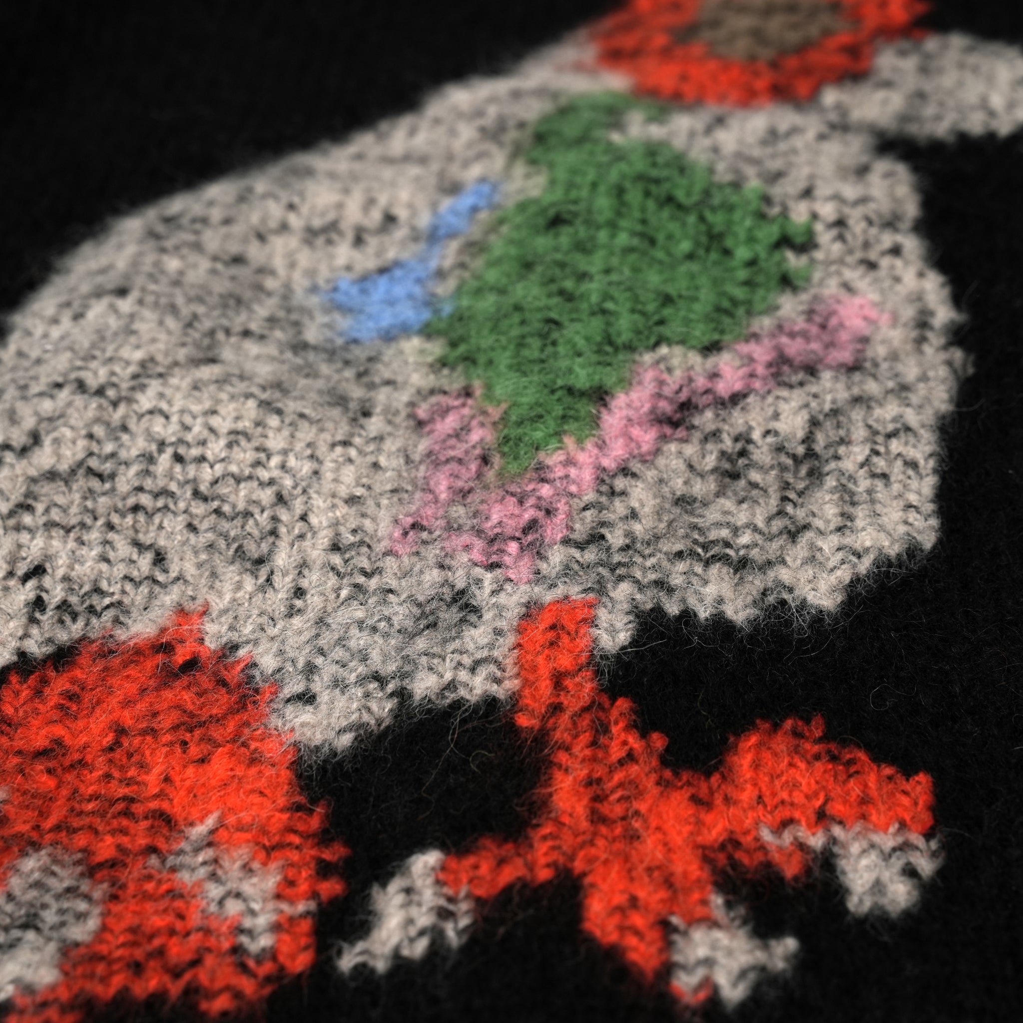 No:WA2-Cardigan-DP | Name:Duck Pigeon | Type:Cardigan | Color:Black【WILD ANIMALS_ワイルドアニマルズ】