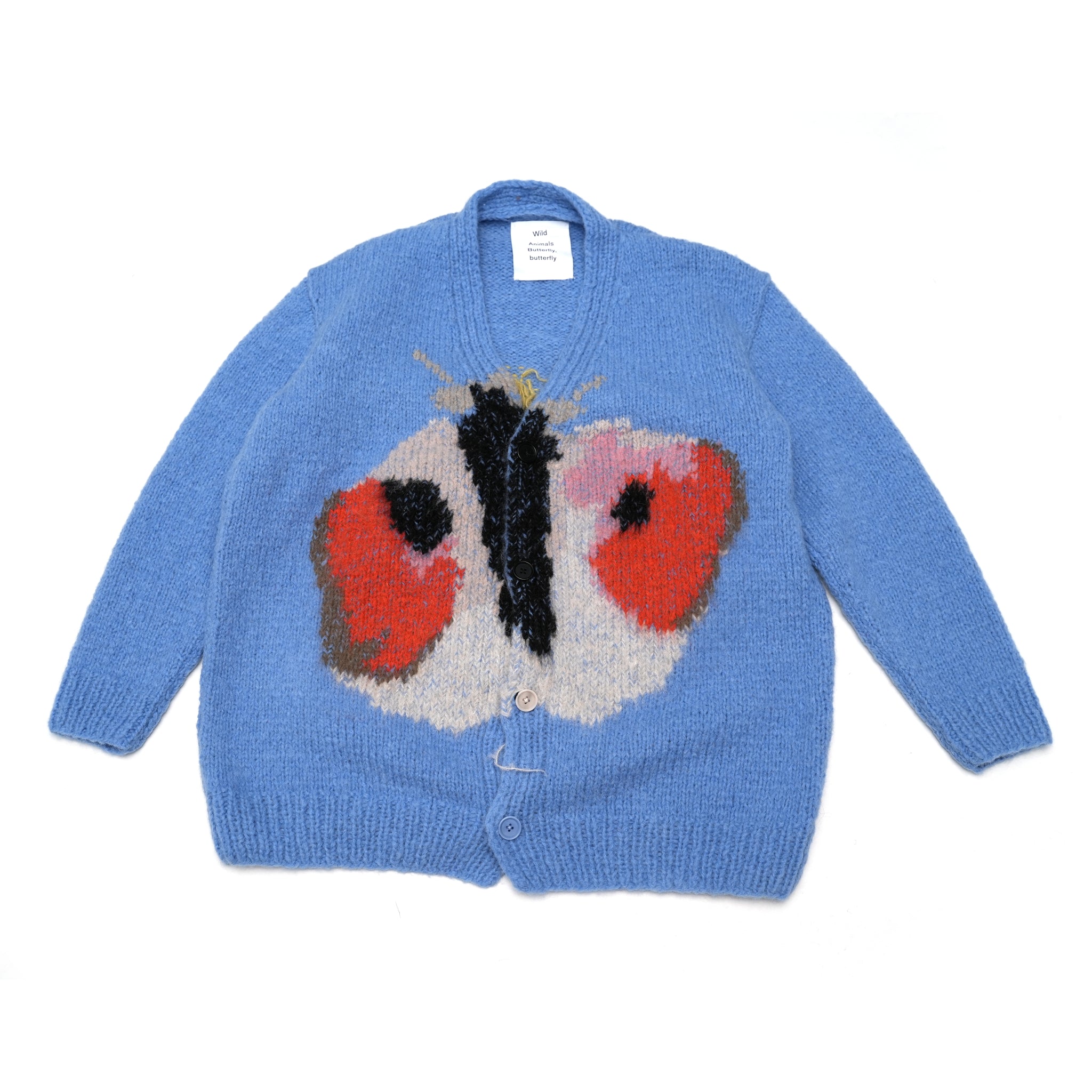 No:WA2-Cardigan-BB | Name:Butterfly Butterfly | Type:Cardigan | Color:Blue【WILD ANIMALS_ワイルドアニマルズ】