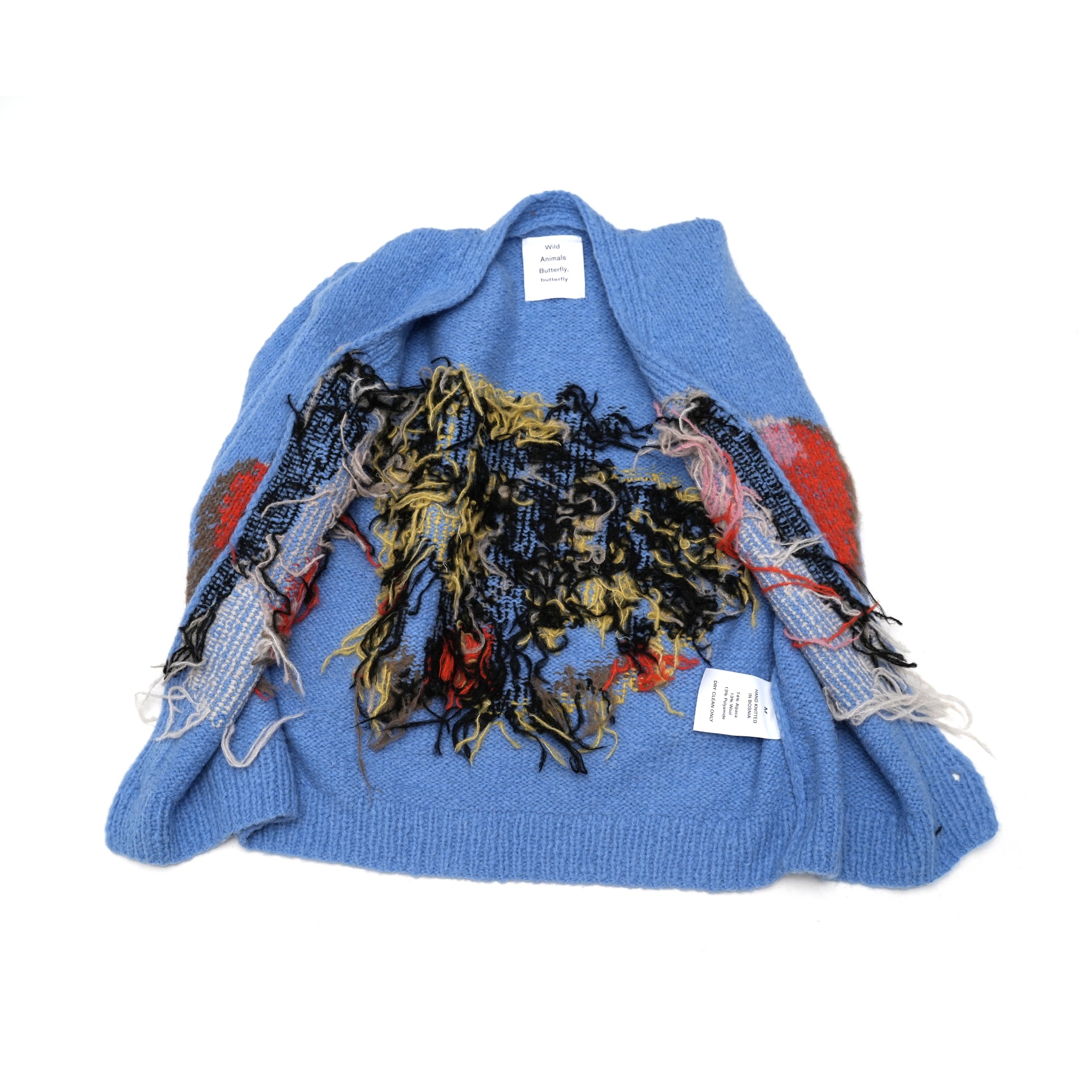 No:WA2-Cardigan-BB | Name:Butterfly Butterfly | Type:Cardigan | Color:Blue【WILD ANIMALS_ワイルドアニマルズ】