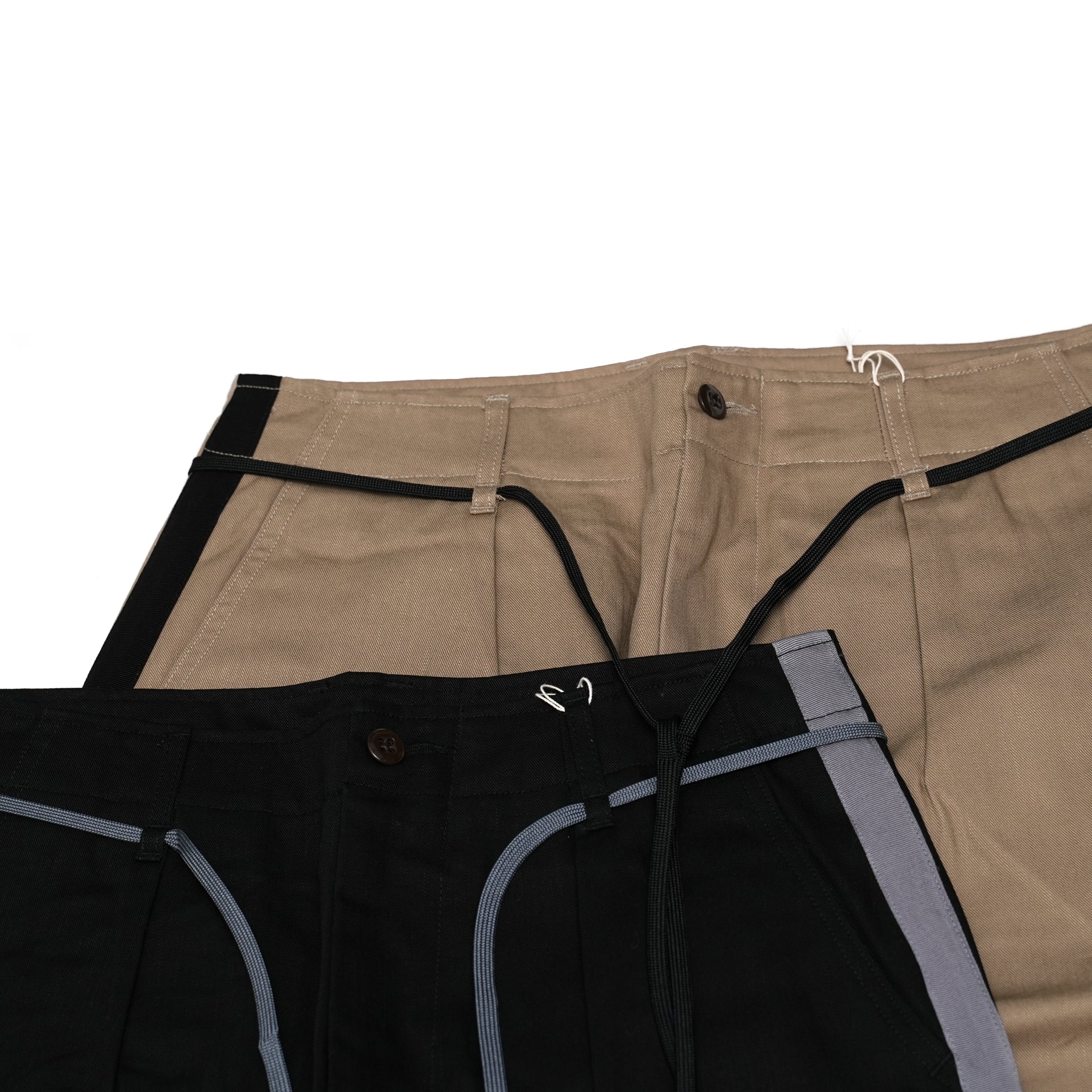 No:kl18spt18 | Name:"DELACROIX" SIDE LINE SKATER PANTS | Color:Beige/Black【KELEN MEN_ケレン】【FK】