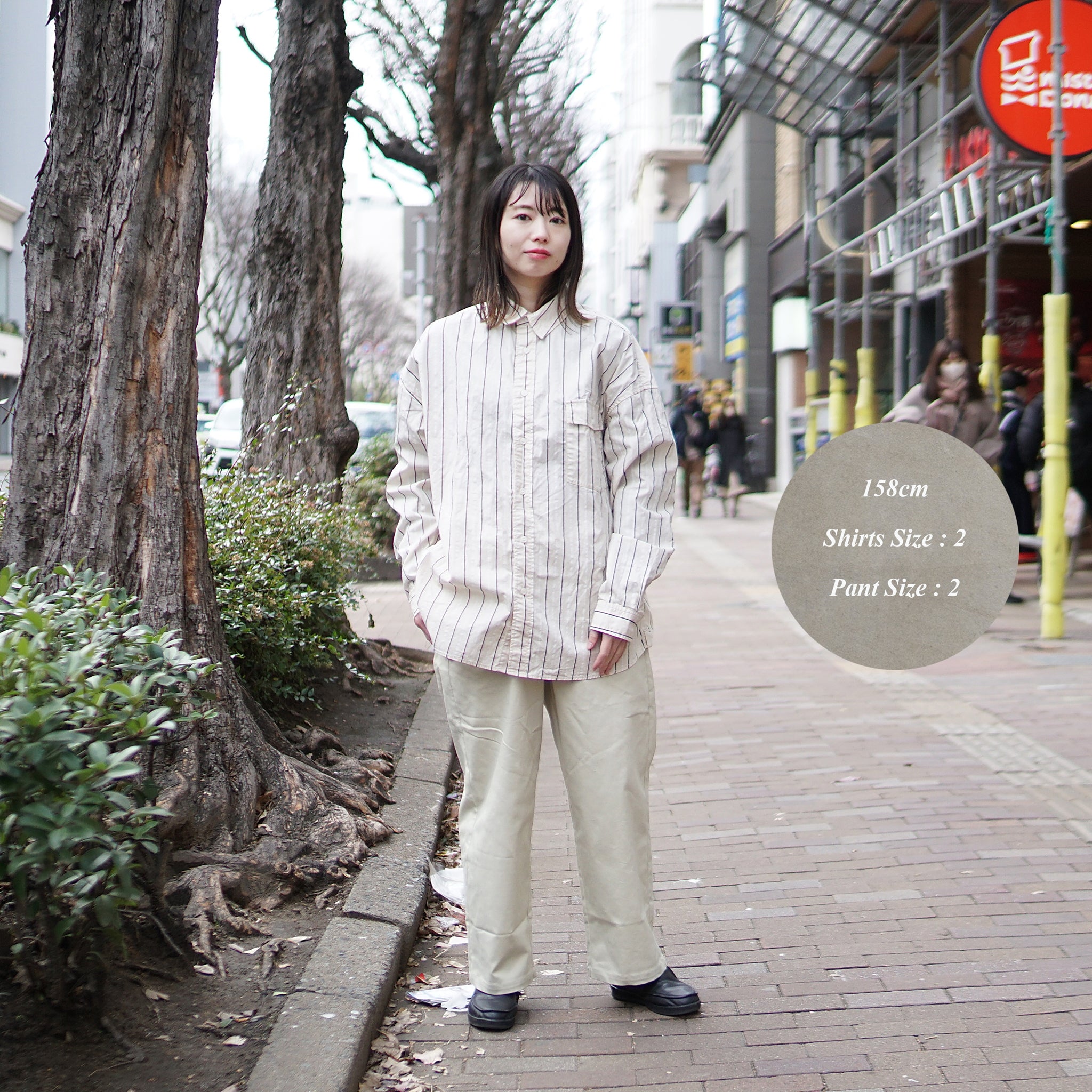 No:m-2210854 | Name:ストレッチパンツ | Color:Beige/Black【MODEM DESIGN_モデムデザイン】