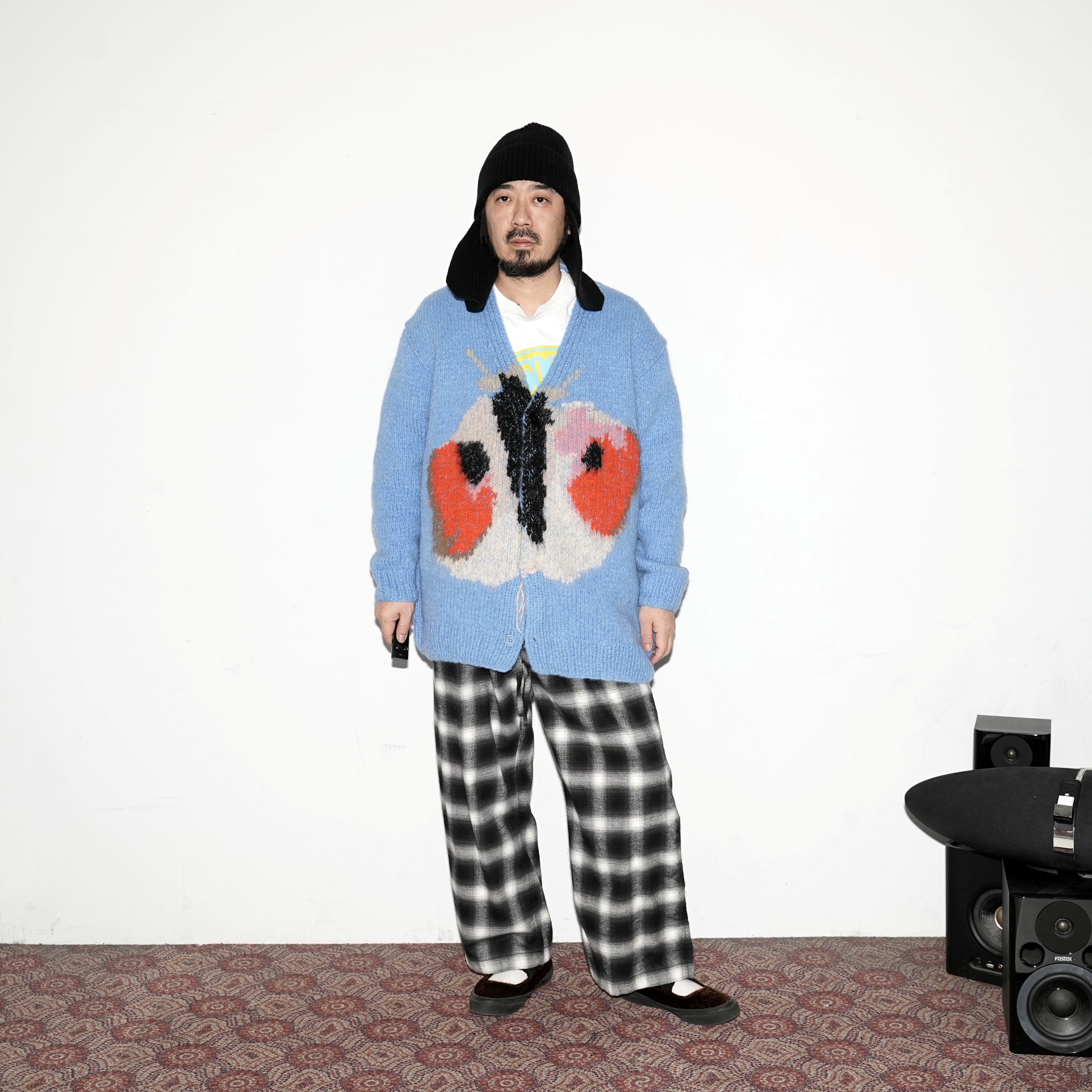 No:WA2-Cardigan-BB | Name:Butterfly Butterfly | Type:Cardigan | Color:Blue【WILD ANIMALS_ワイルドアニマルズ】