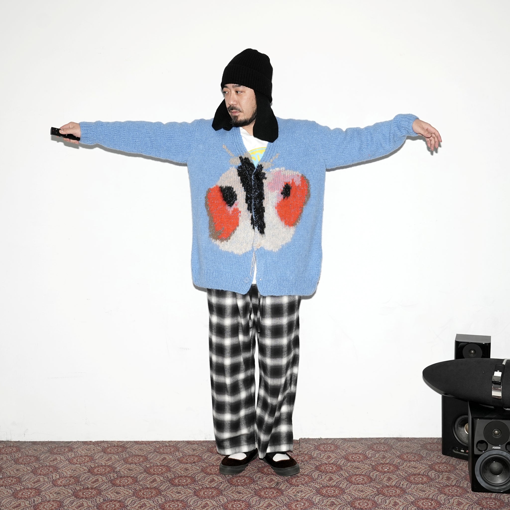 No:WA2-Cardigan-BB | Name:Butterfly Butterfly | Type:Cardigan | Color:Blue【WILD ANIMALS_ワイルドアニマルズ】