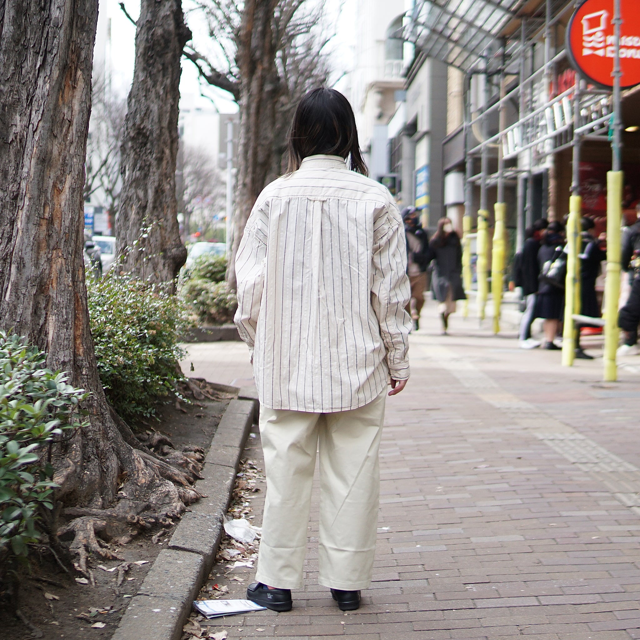 No:m-2210854 | Name:ストレッチパンツ | Color:Beige/Black【MODEM DESIGN_モデムデザイン】