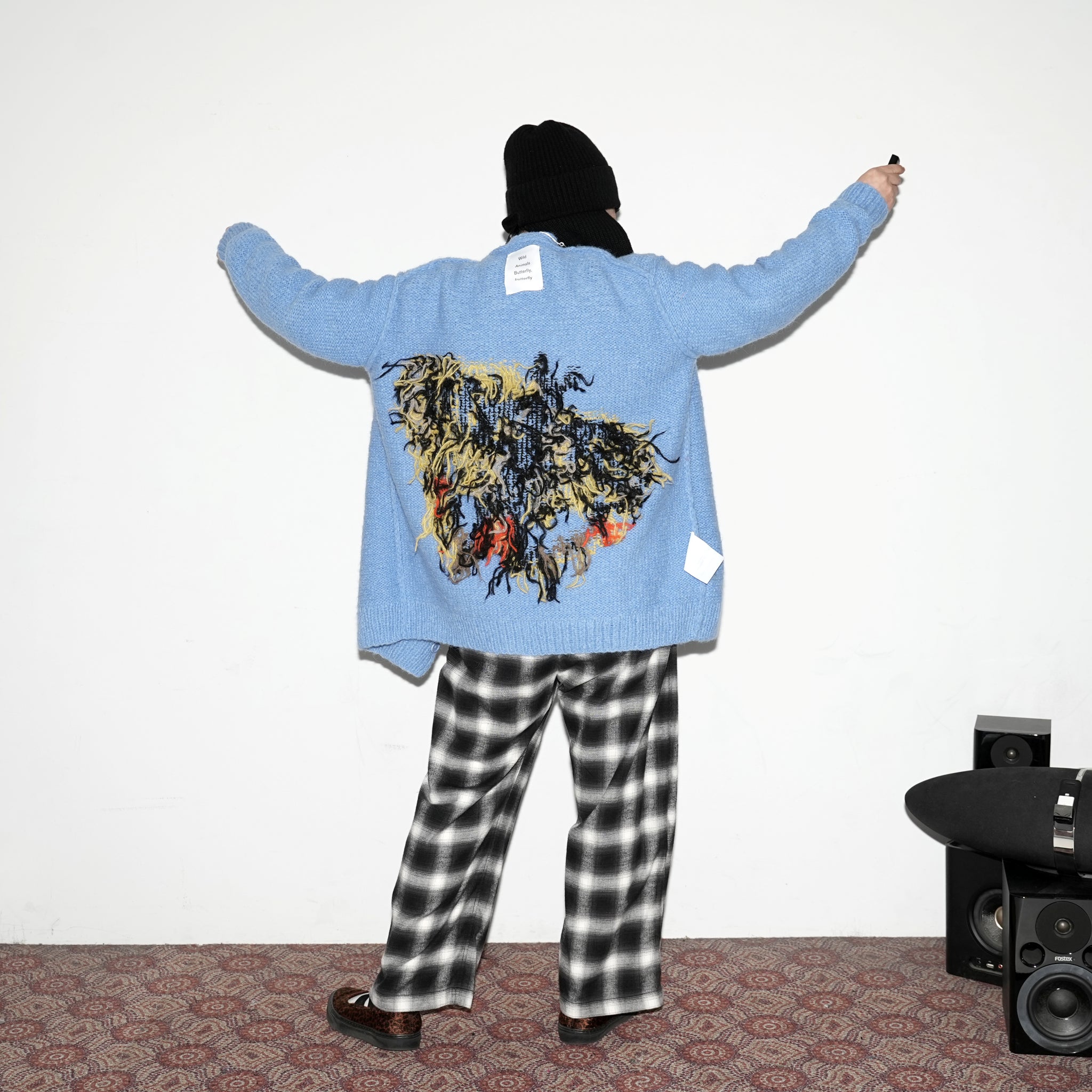 No:WA2-Cardigan-BB | Name:Butterfly Butterfly | Type:Cardigan | Color:Blue【WILD ANIMALS_ワイルドアニマルズ】