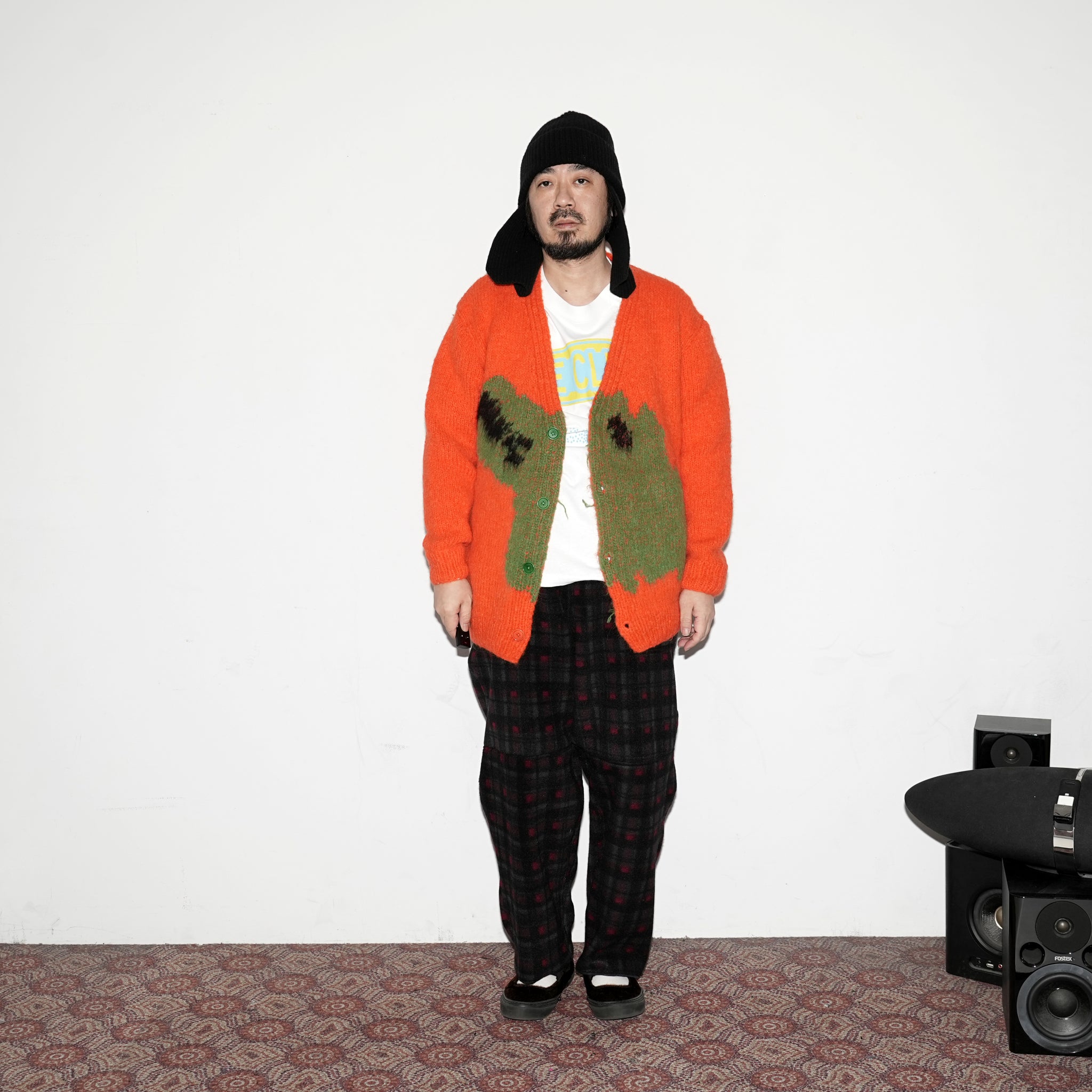 No:WA2-Cardigan-CD | Name:Crocodile Duckling | Type:Cardigan | Color:Coral【WILD ANIMALS_ワイルドアニマルズ】