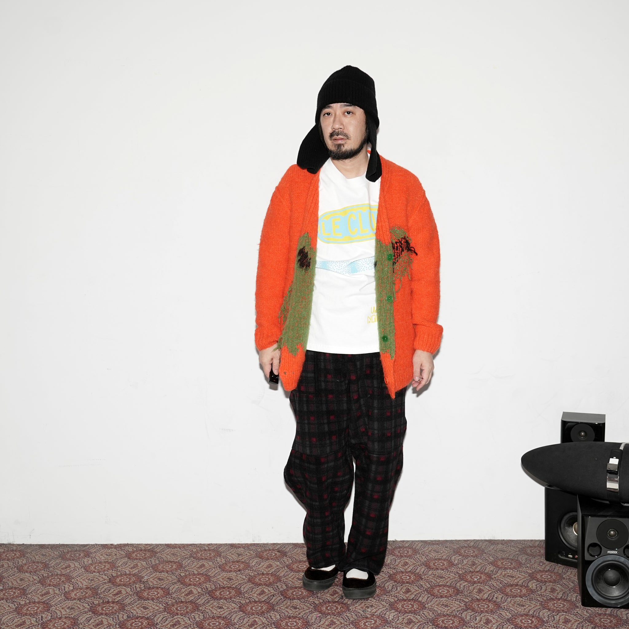 No:WA2-Cardigan-CD | Name:Crocodile Duckling | Type:Cardigan | Color:Coral【WILD ANIMALS_ワイルドアニマルズ】