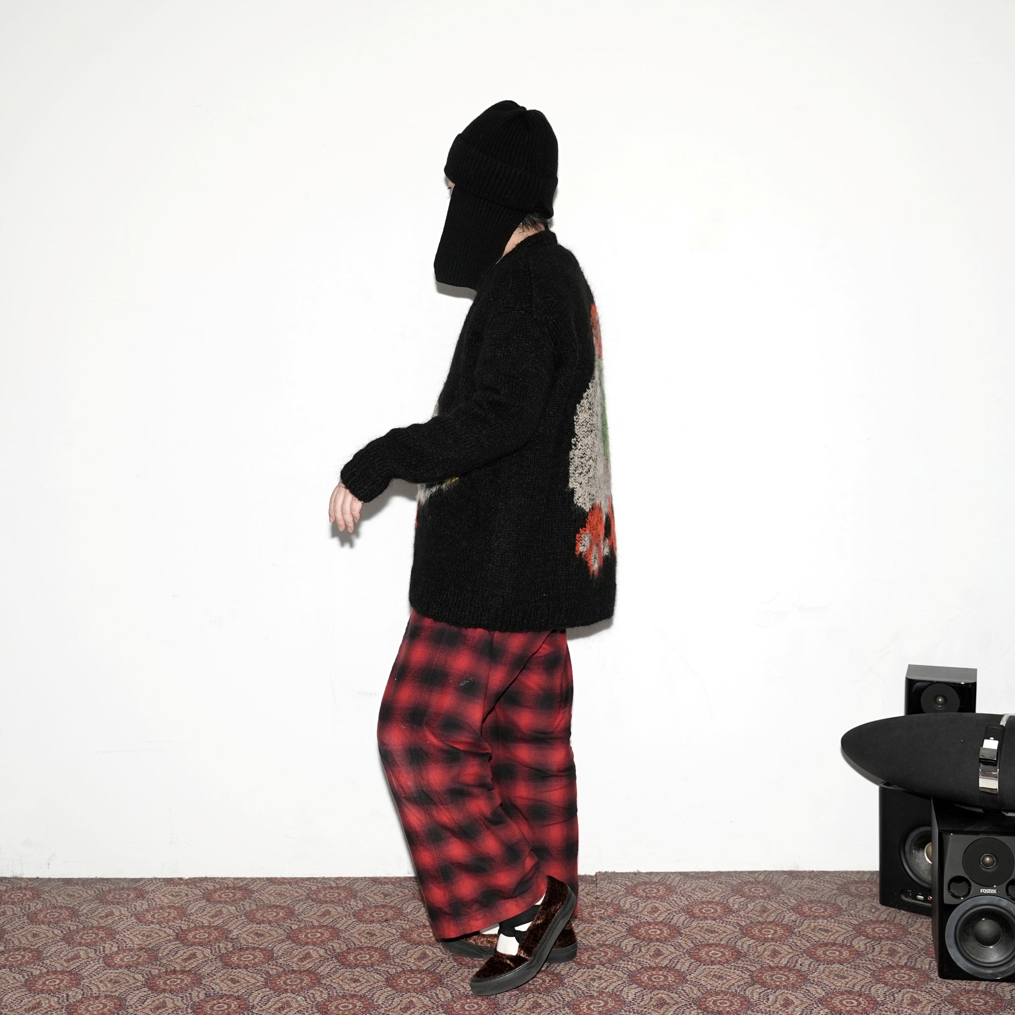 No:WA2-Cardigan-DP | Name:Duck Pigeon | Type:Cardigan | Color:Black【WILD ANIMALS_ワイルドアニマルズ】