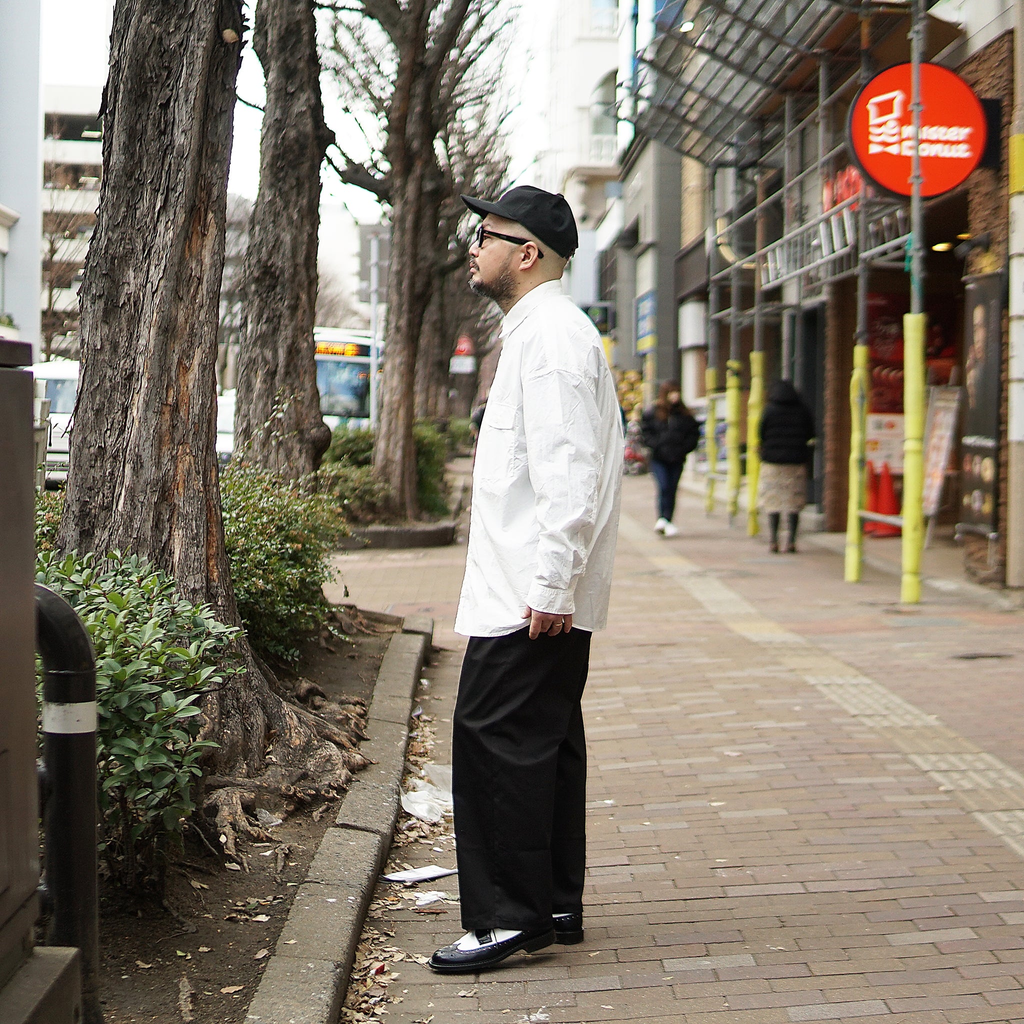 No:m-2210854 | Name:ストレッチパンツ | Color:Beige/Black【MODEM DESIGN_モデムデザイン】