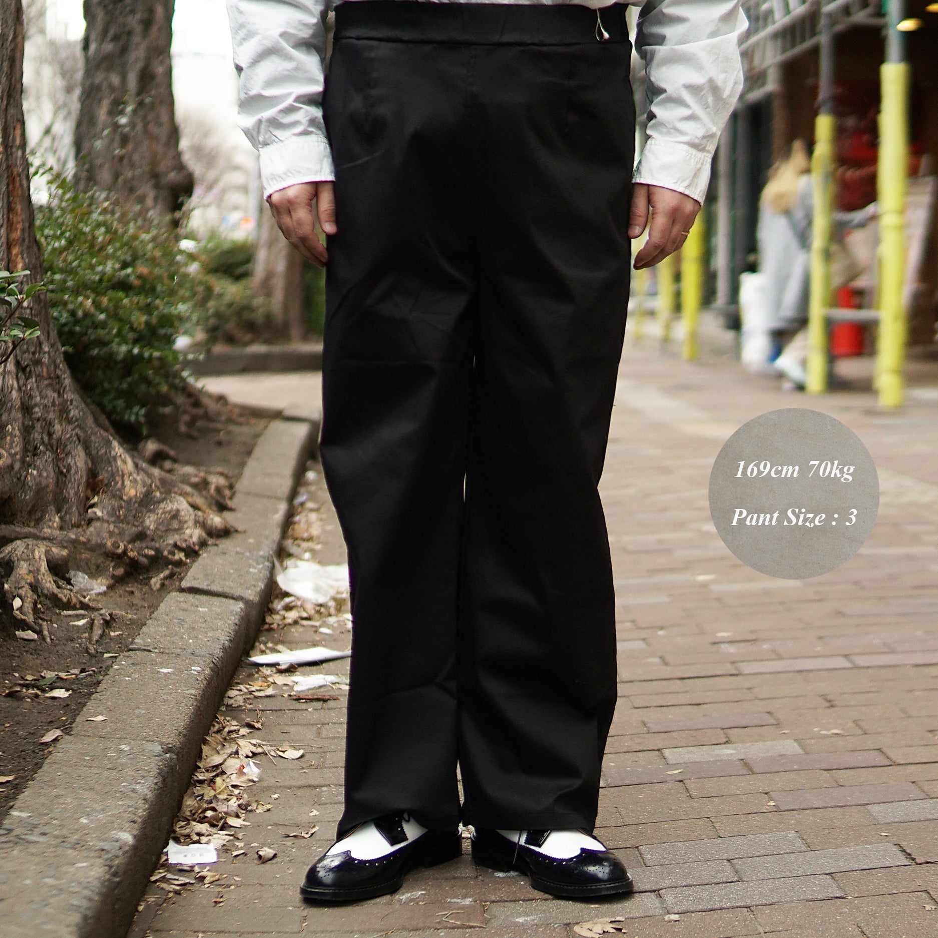 No:m-2210854 | Name:ストレッチパンツ | Color:Beige/Black【MODEM DESIGN_モデムデザイン】