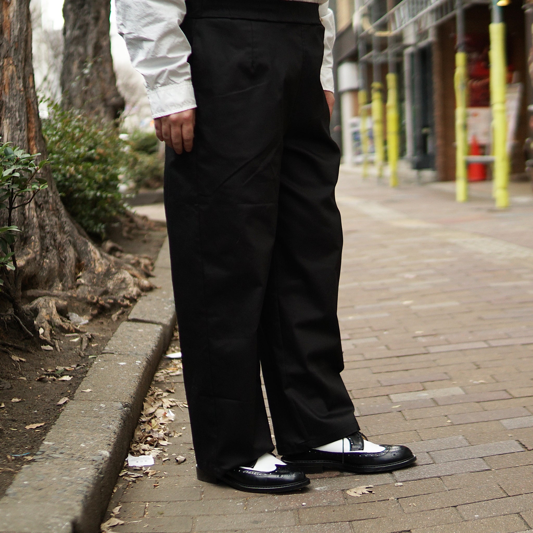 No:m-2210854 | Name:ストレッチパンツ | Color:Beige/Black【MODEM DESIGN_モデムデザイン】