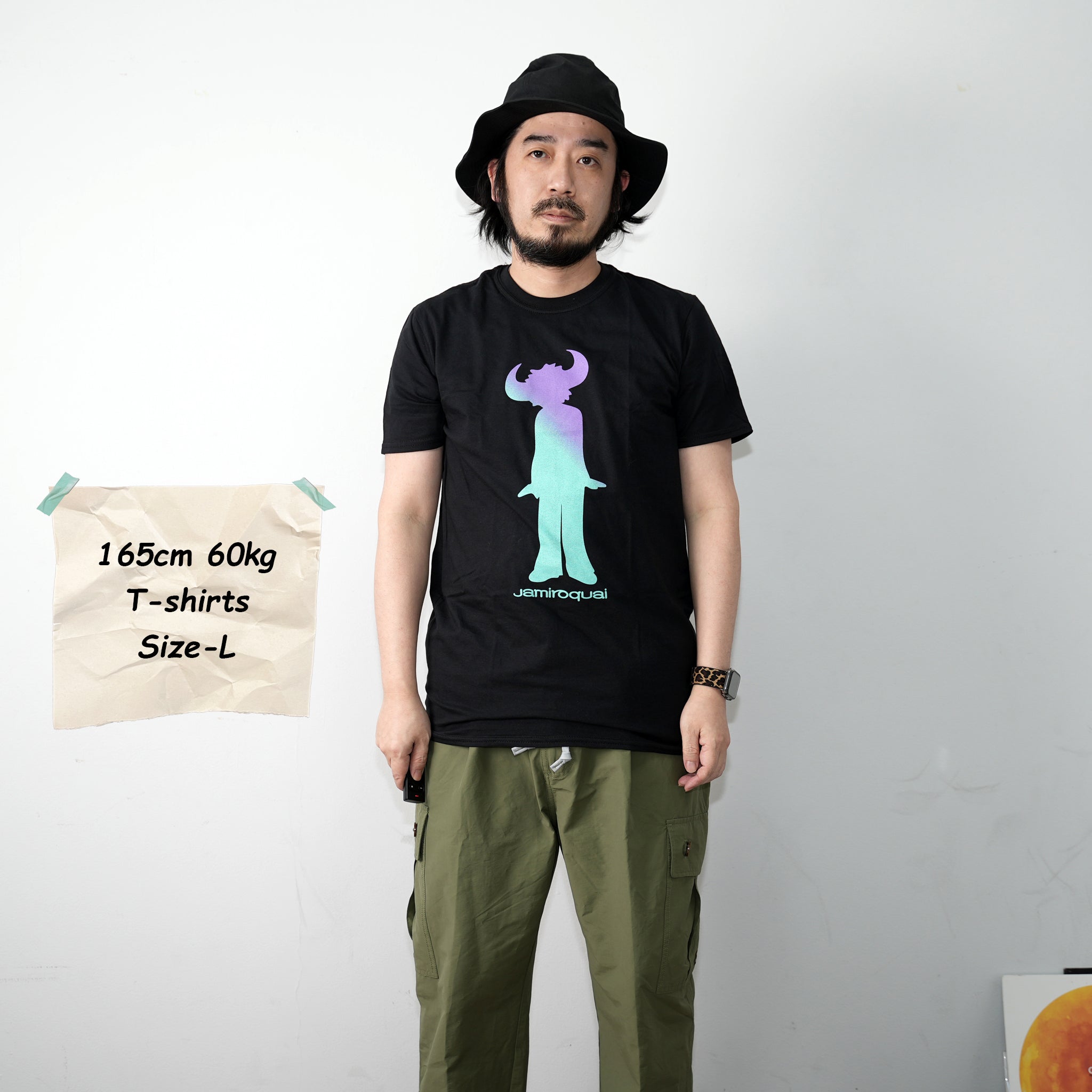 JAMIRTS01MB | Jamiroquai_Buffalo Gradient | Color:Black | Size:L/XL/XXL【Jamiroquai】【CULTURE TEE】【ネコポス選択可能】