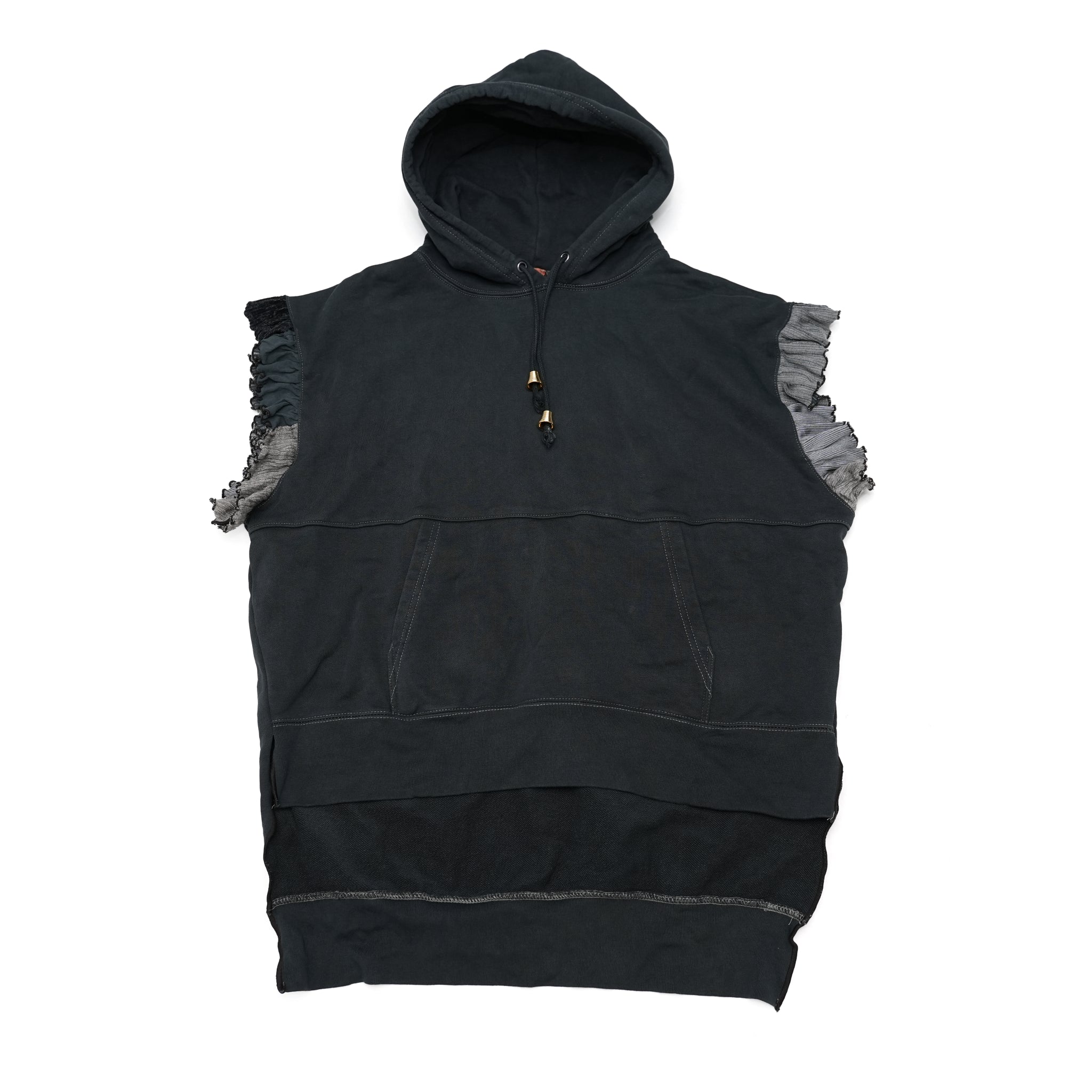 ブリーチパーカーフリルベスト – Black | REHERSALL