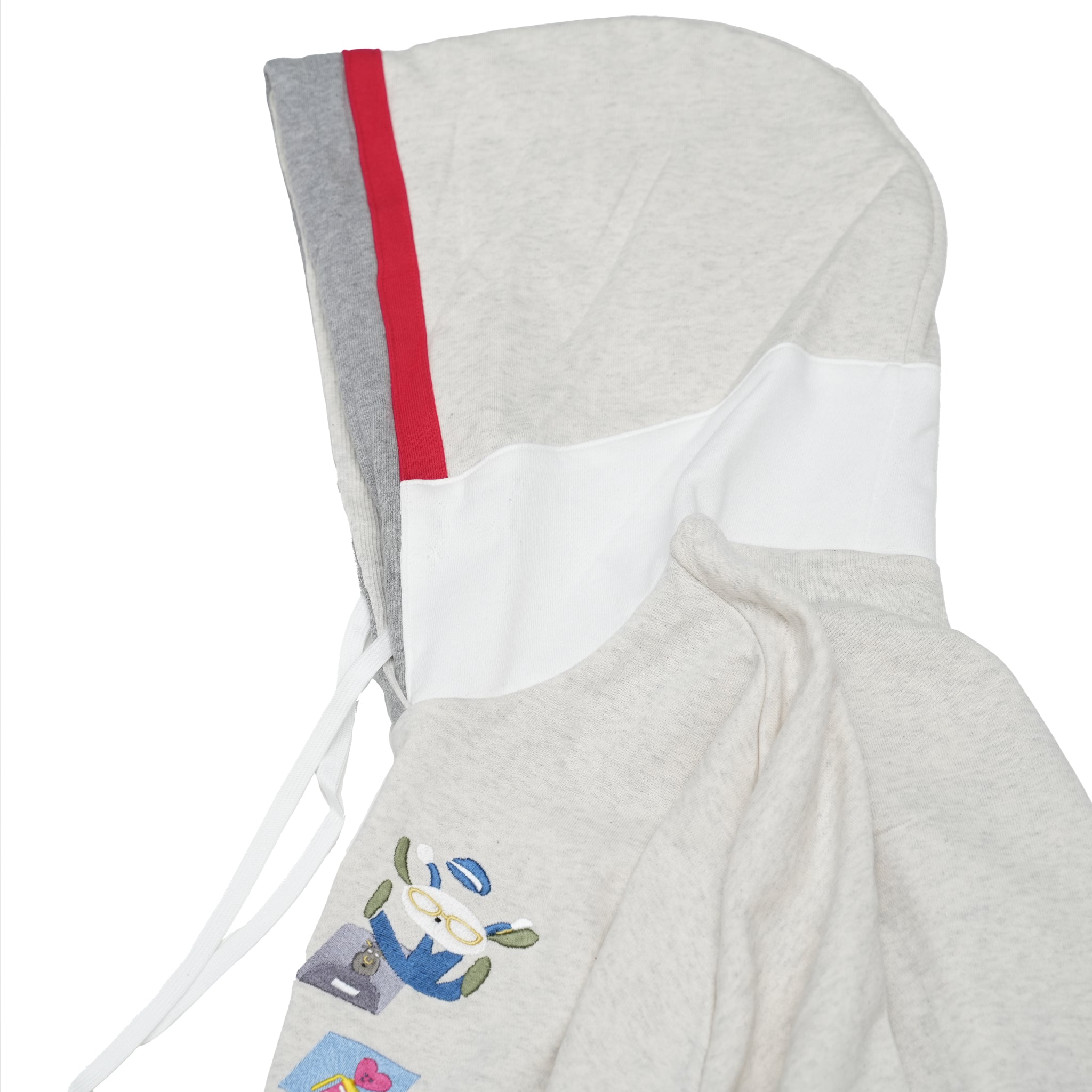 No:bsdodd-03_a | Name:City Scenery Embroidery Hoodie | Color:Oat Meal【BEDSIDEDRAMA_ベッドサイドドラマ】【archive】