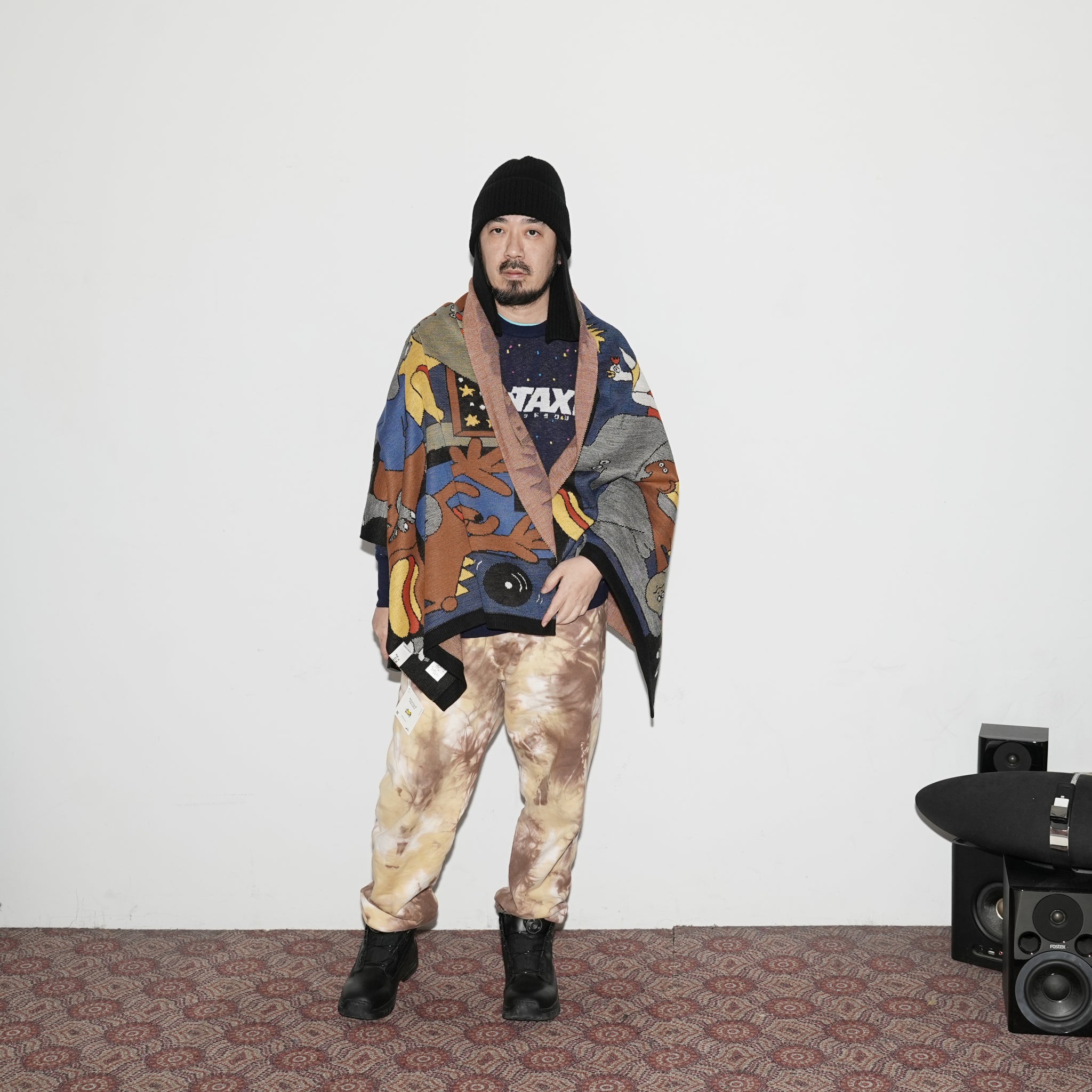 No:bsdodd-02 | Name:City Lights Knit Sweater | Color:Navy【BEDSIDEDRAMA_ベッドサイドドラマ】【archive】