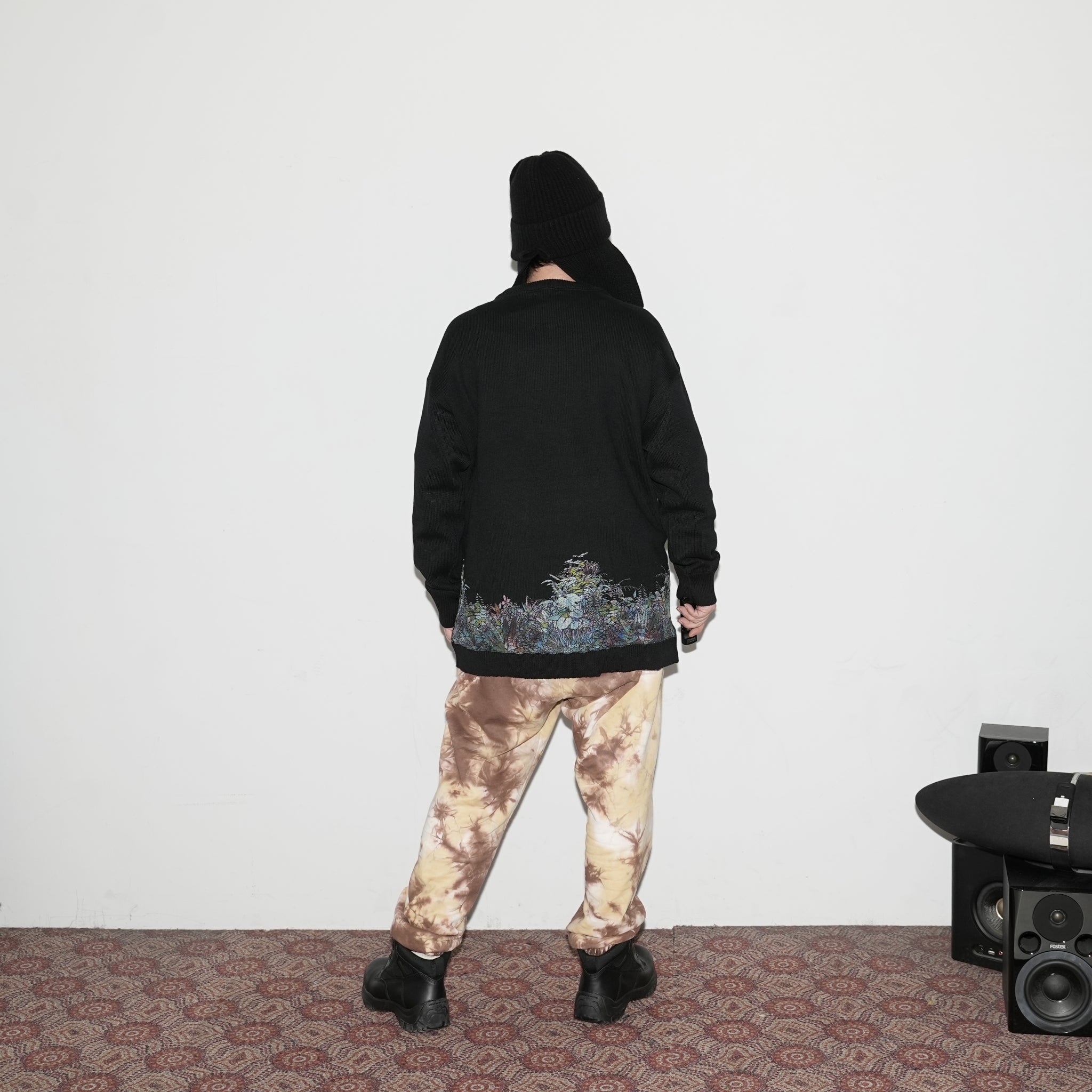 No:SF*IA-01 | Name:勇者たち Knit Sweater | Color:Black【浅野いにお × STOF 22AW SPECIAL ITEM】【archive】