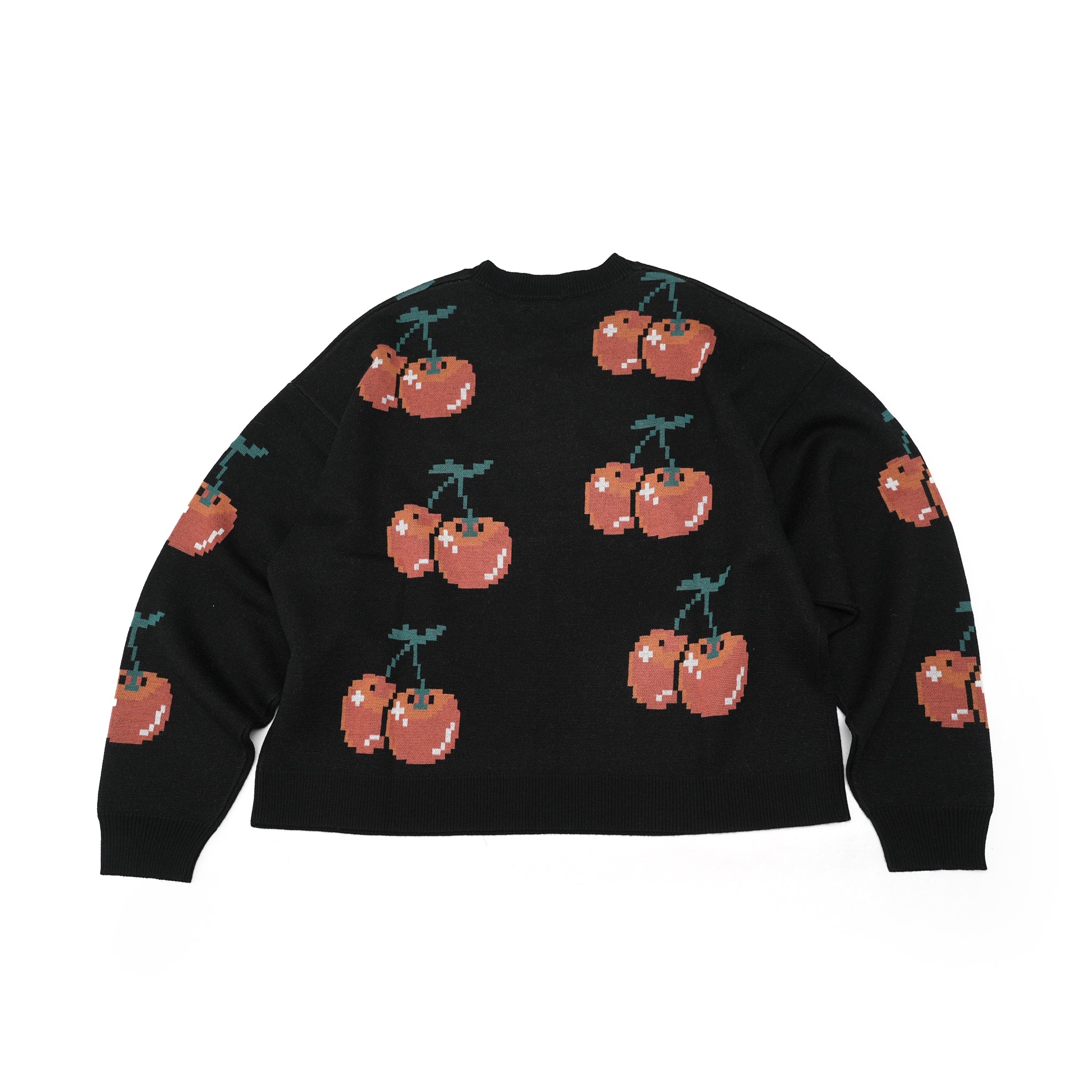 Cherry knit crewneck – Black | PLATEAU STUDIO