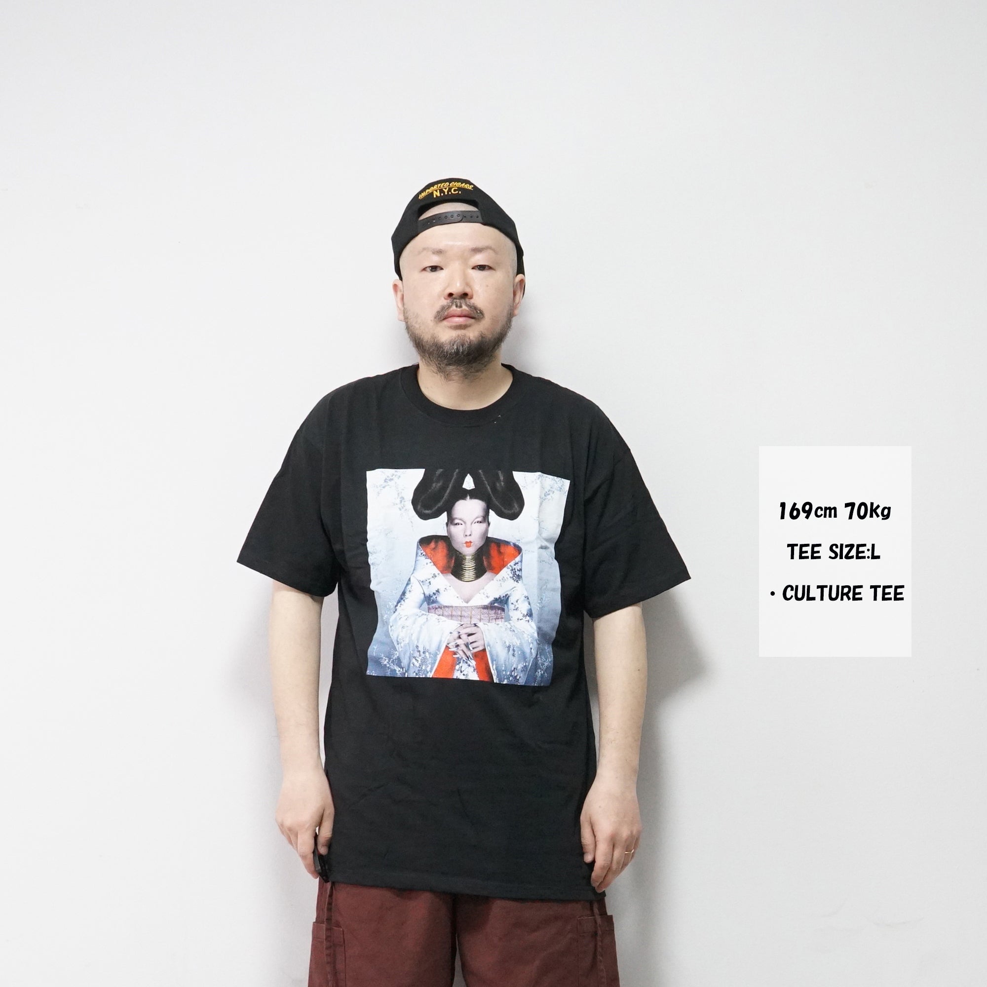 bjk10006 | HOMOGENIC MENS T-SHIRT – Black | Size:L/XL【BJORK】【MUSIC TEE】【ネコポス選択可能】