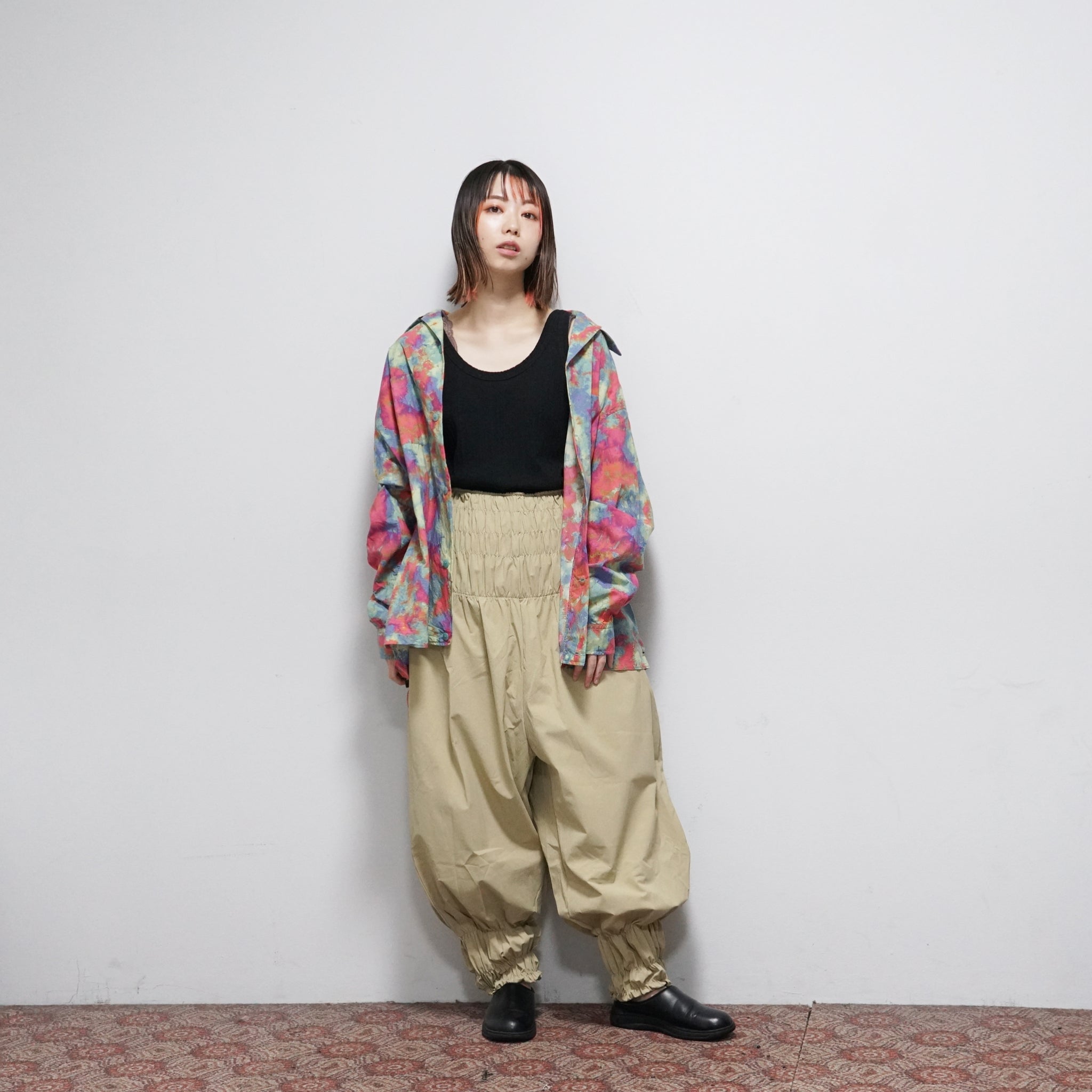 No:VR22SP-SD-SH01 | Name:Uneven dyeing long sleeve shirts | Color:Lime Base 【VARDE77_バルデセブンティセブン】