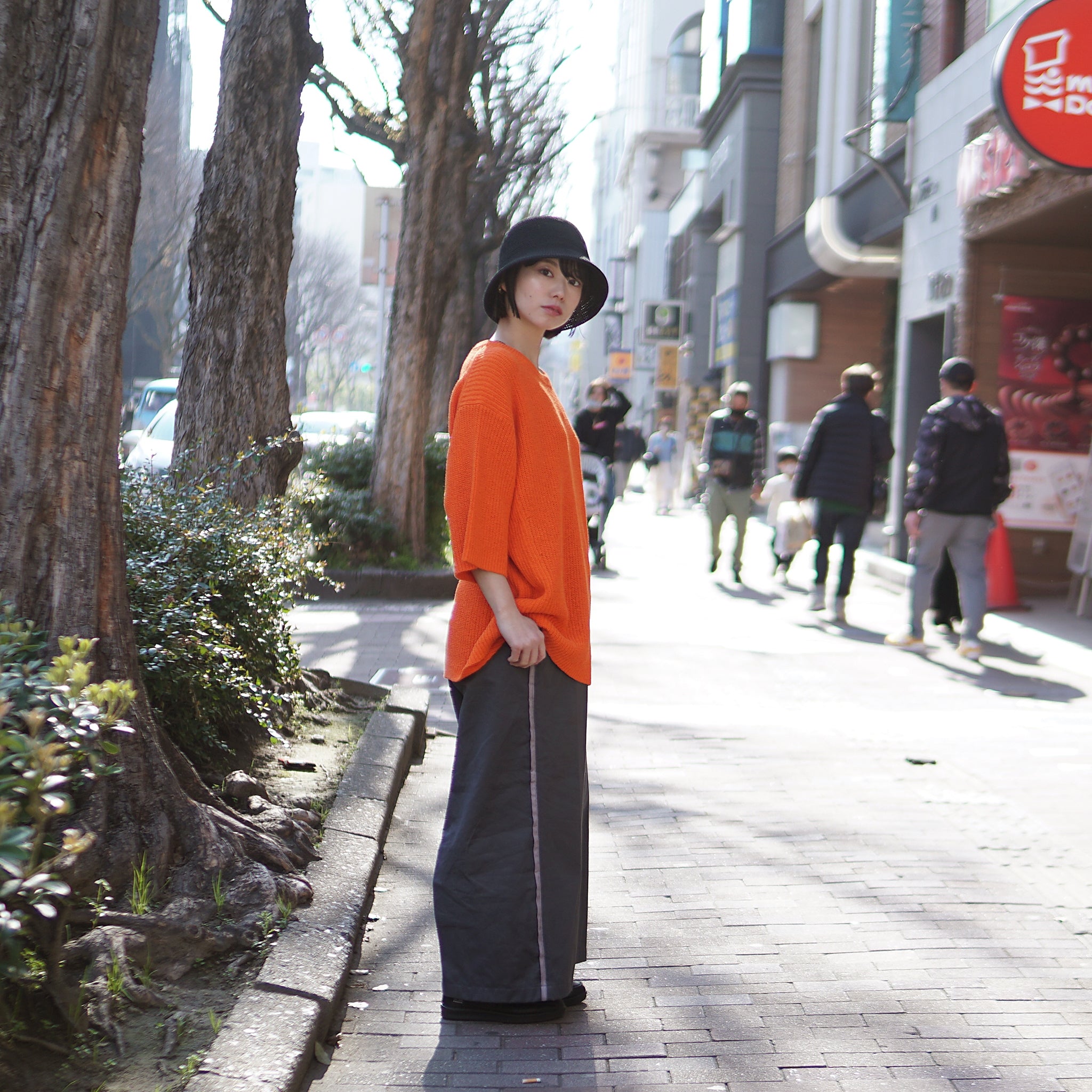 No:VOO-1127 | Name:SPEKNIT 3/5 | Color:Natural/Orange/Sumi Black【VOO_ヴォー】【archive】