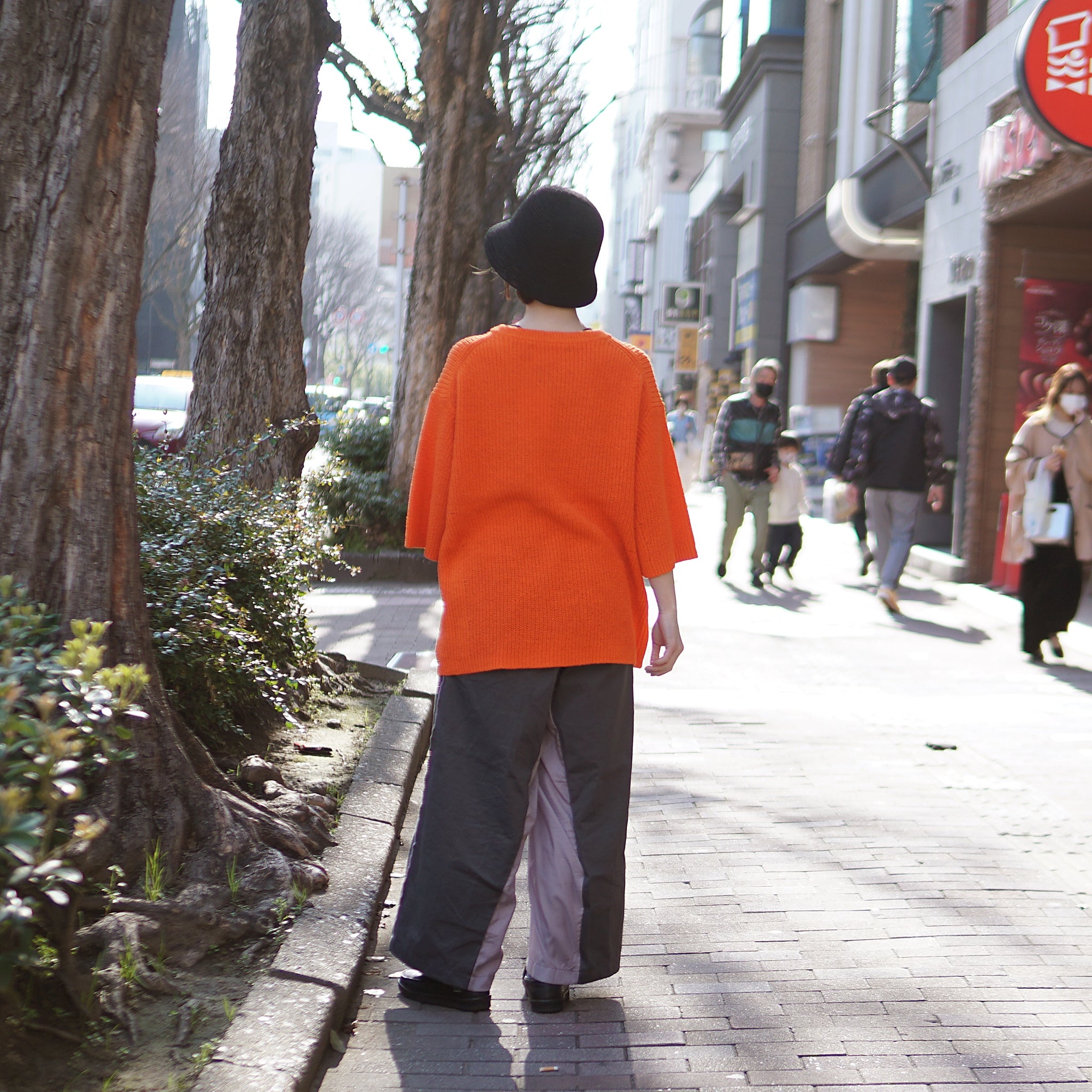 No:VOO-1127 | Name:SPEKNIT 3/5 | Color:Natural/Orange/Sumi Black【VOO_ヴォー】