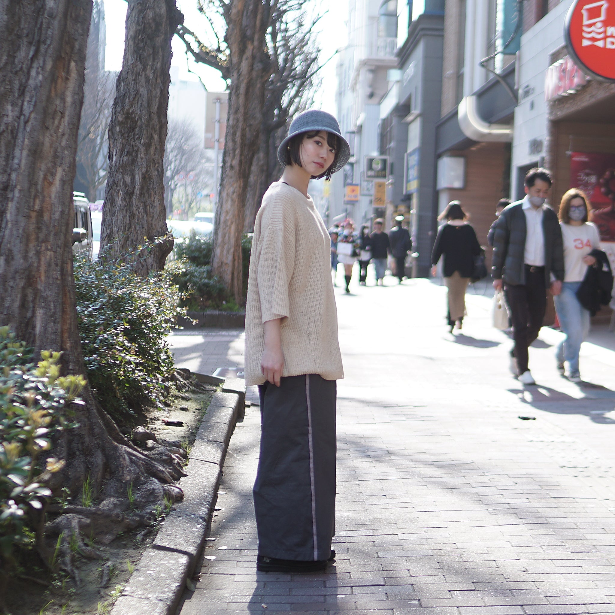 No:VOO-1127 | Name:SPEKNIT 3/5 | Color:Natural/Orange/Sumi Black【VOO_ヴォー】【archive】