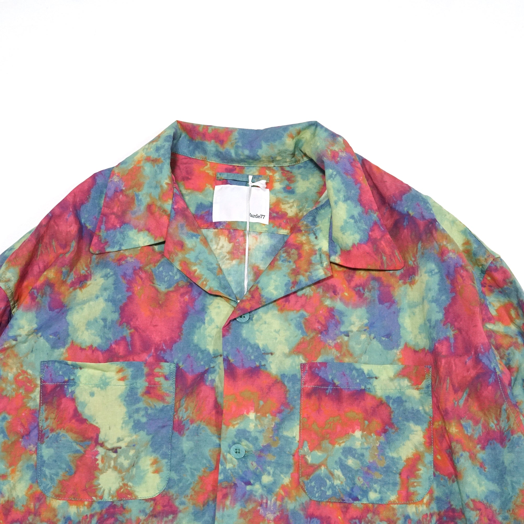 No:VR22SP-SD-SH01 | Name:Uneven dyeing long sleeve shirts | Color:Lime Base 【VARDE77_バルデセブンティセブン】