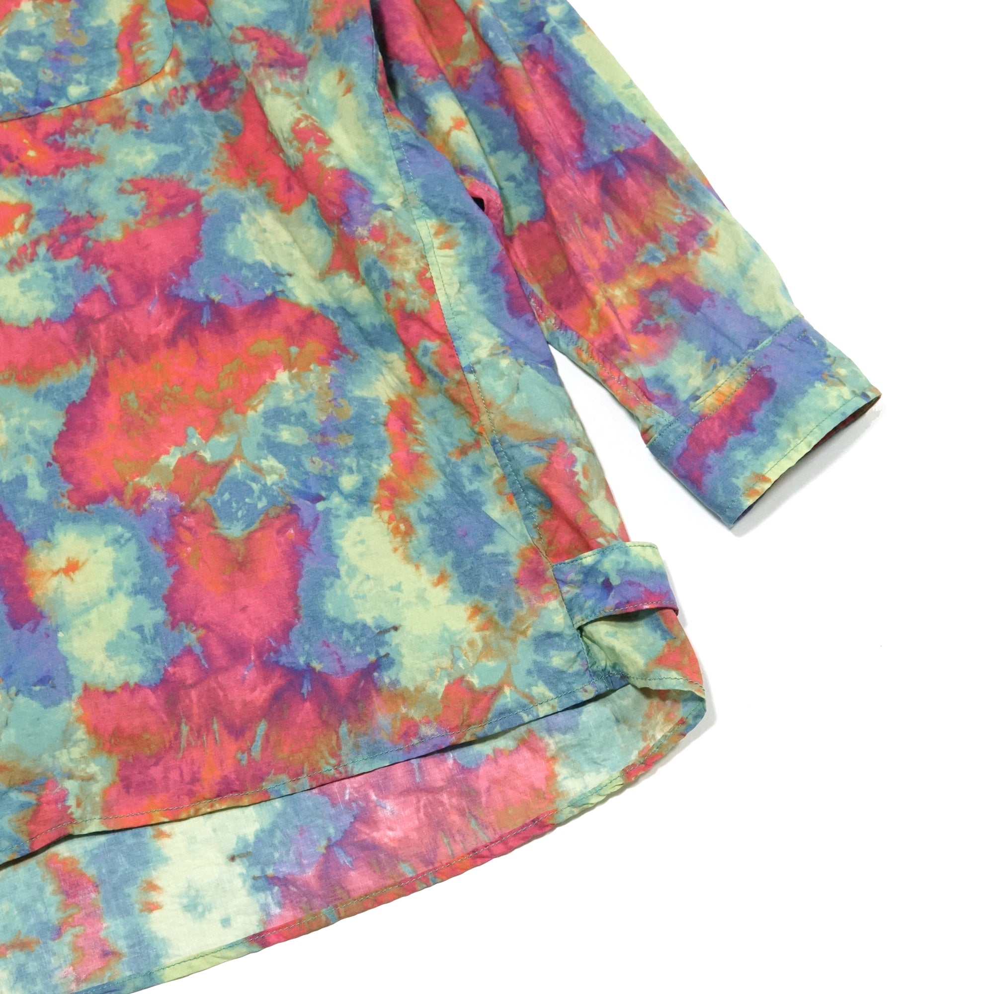 Uneven dyeing long sleeve shirtsLime Base | VARDE77