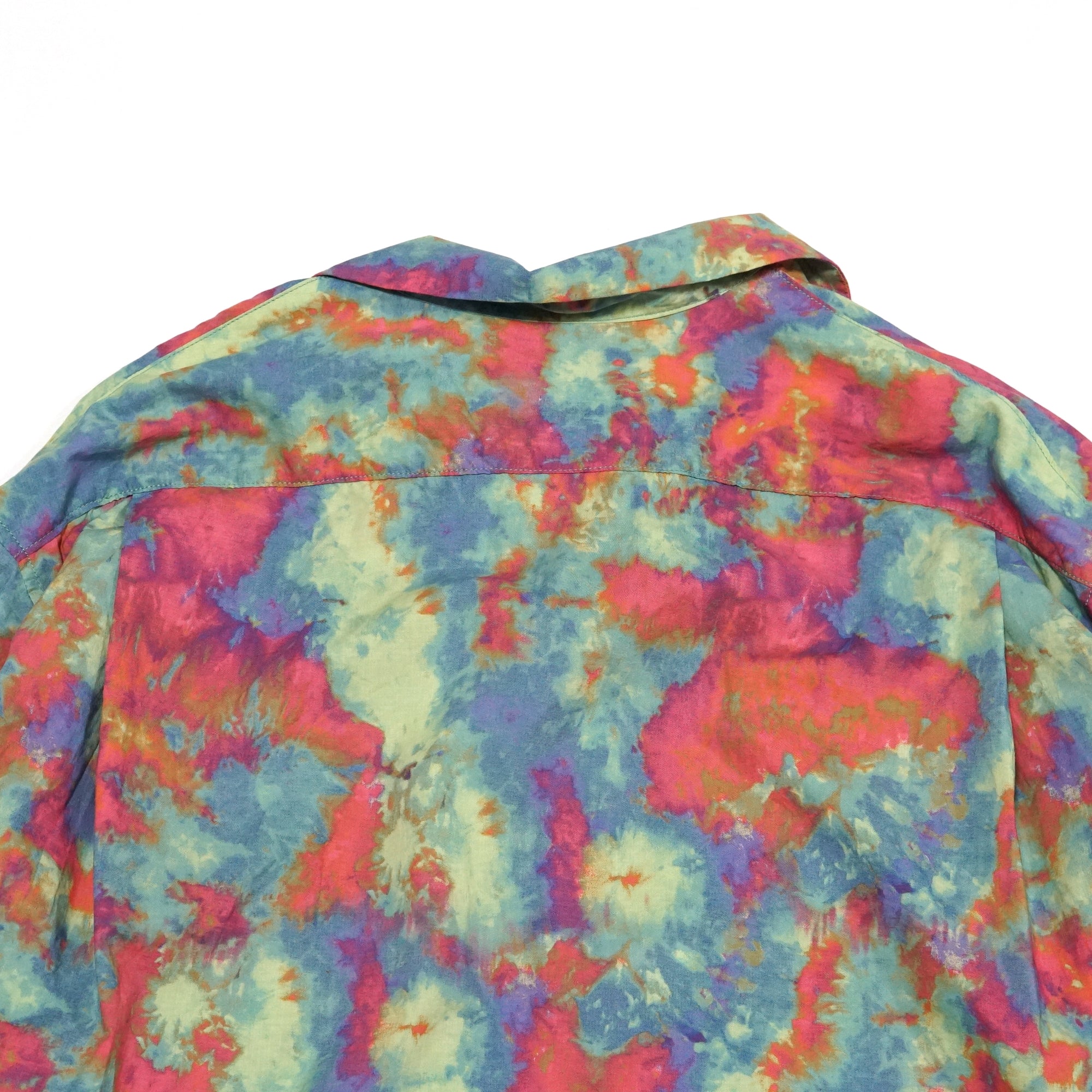 No:VR22SP-SD-SH01 | Name:Uneven dyeing long sleeve shirts | Color:Lime Base 【VARDE77_バルデセブンティセブン】