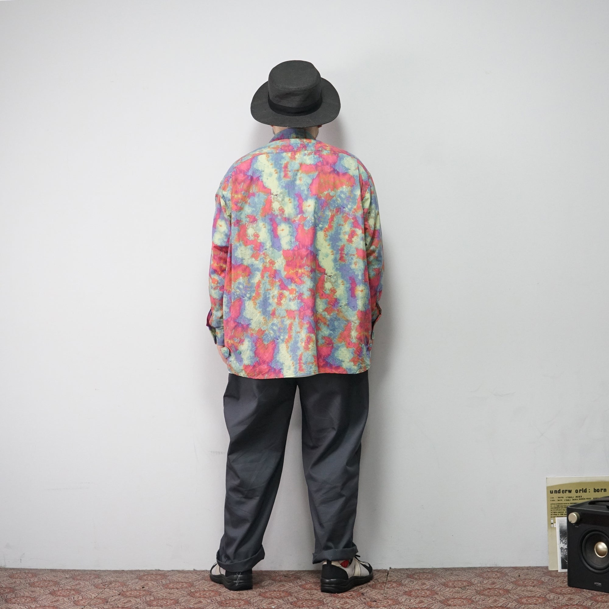 No:VR22SP-SD-SH01 | Name:Uneven dyeing long sleeve shirts | Color:Lime Base 【VARDE77_バルデセブンティセブン】