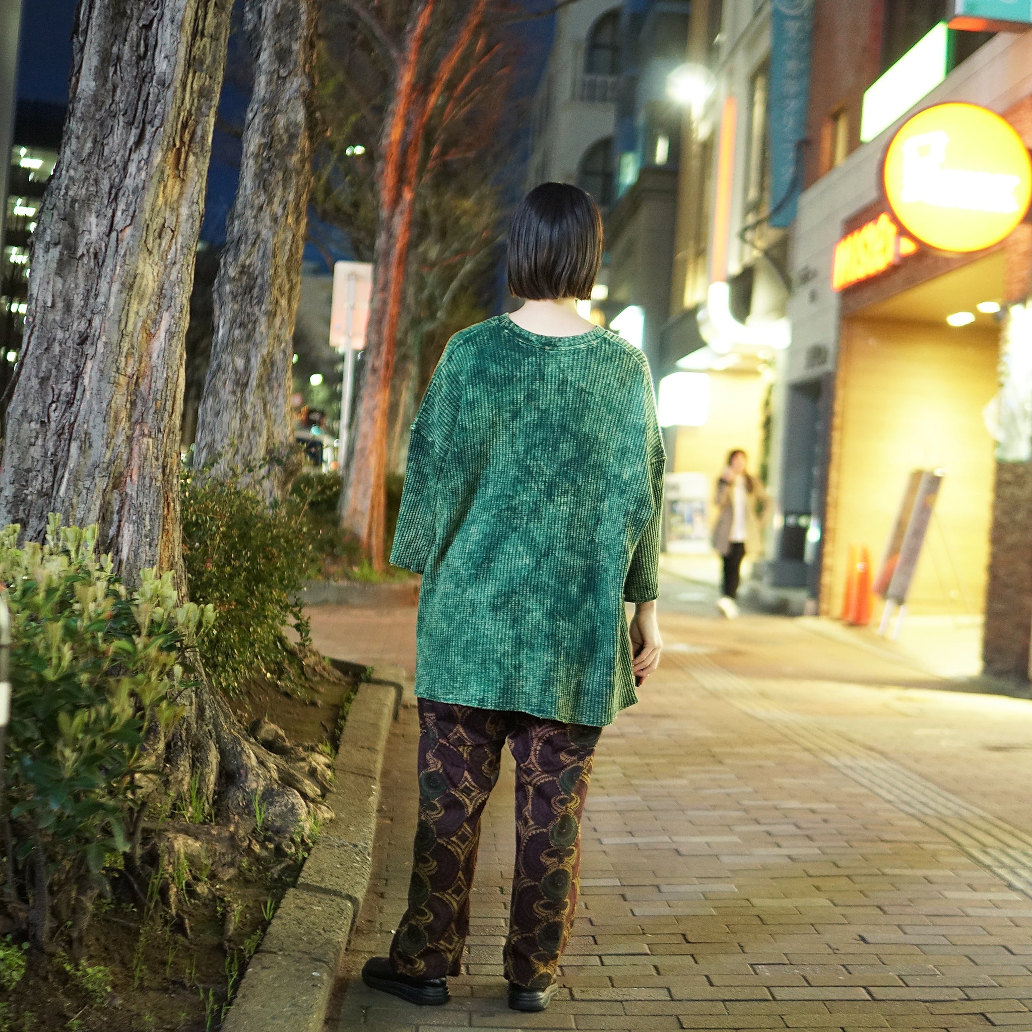No:M31752-9 | Name:Thermal Cut Off Edges S/S | Color:Tie Dye Midori + Mineral【MONITALY_モニタリー】【archive】