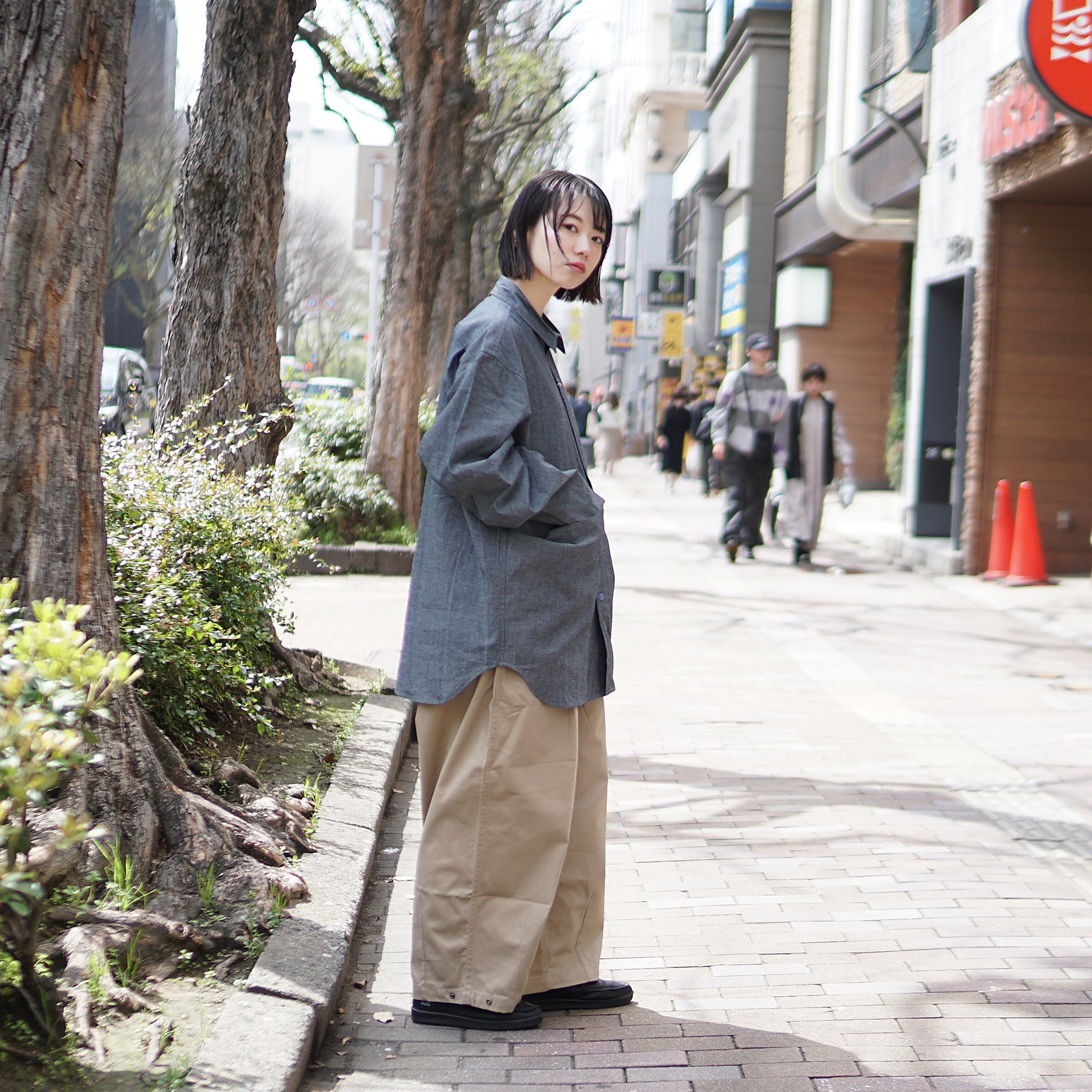 Name:STANDARD-UNISEX BALLOON PANTS | Color:Khaki | Size:S/M【WORKWARE】