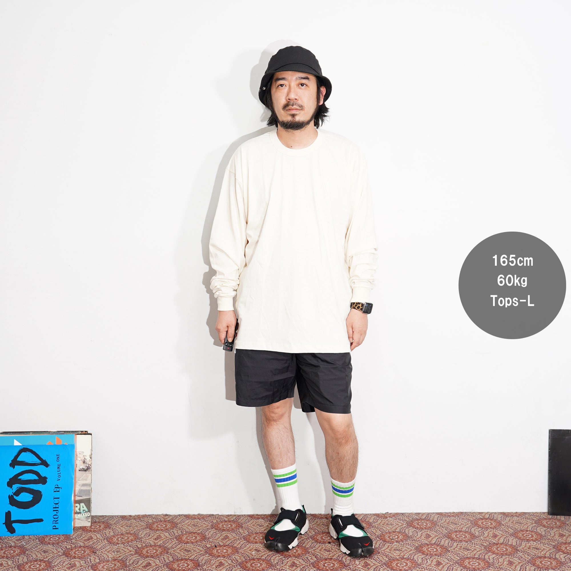No:ST-6000 | Name: L/S CREW TEE | Color:Natural | Size:M/L 【Save Our Soil】-SAVE OUR SOIL-ADDICTION FUKUOKA