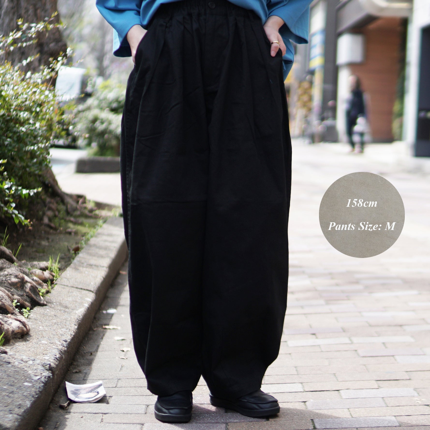 Name:STANDARD-UNISEX BALLOON PANTS | Color:Black | Size:M【WORKWARE】