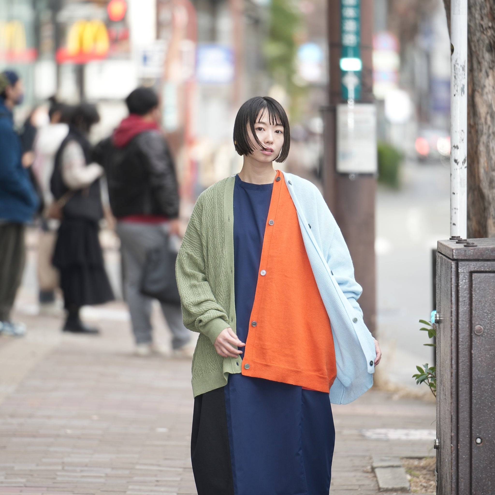 No:bsd23SS-20_b | Name:3piece knit cardigan | Color:Poppy【BEDSIDEDRAMA_ベッドサイドドラマ】【archive】