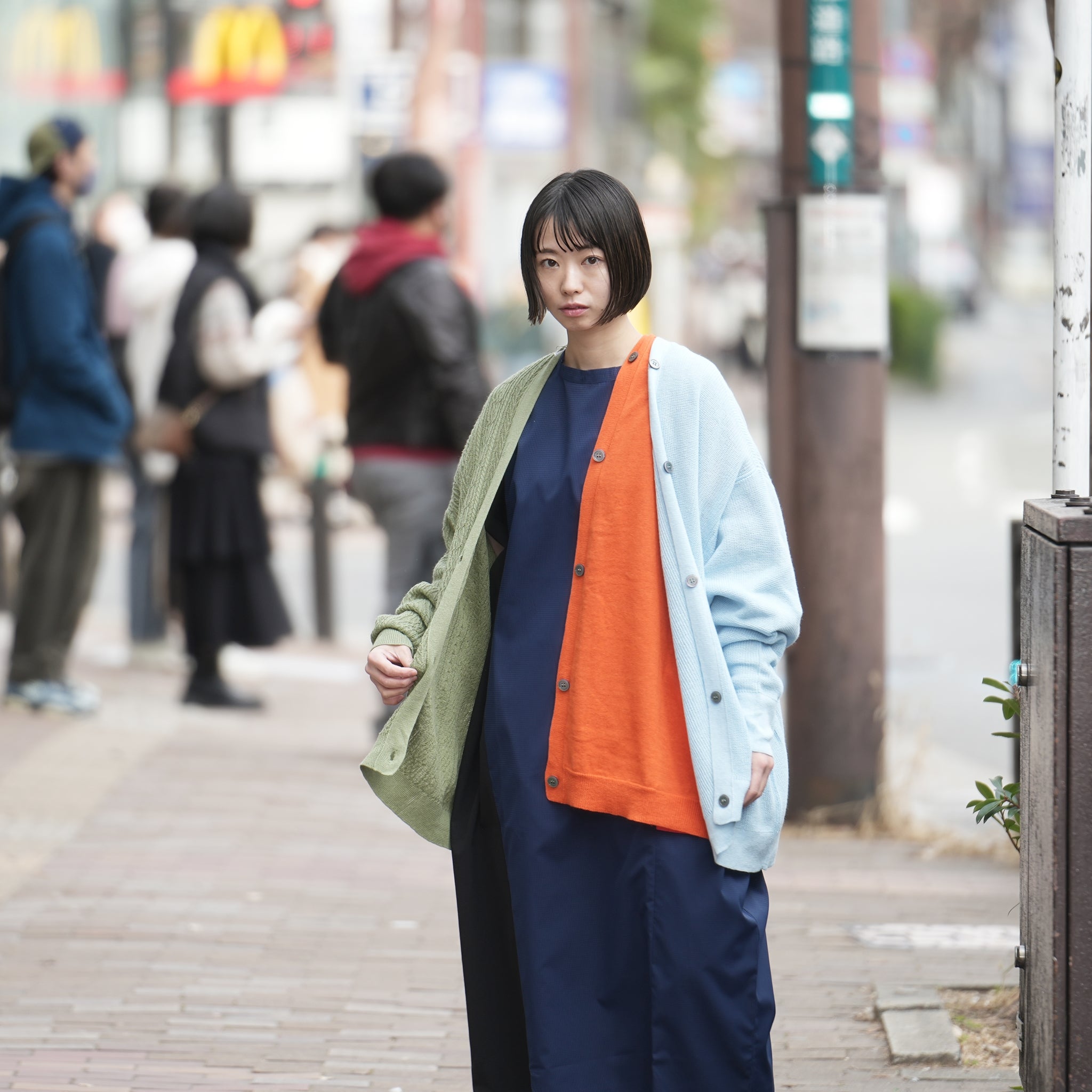No:bsd23SS-20_b | Name:3piece knit cardigan | Color:Poppy【BEDSIDEDRAMA_ベッドサイドドラマ】【archive】