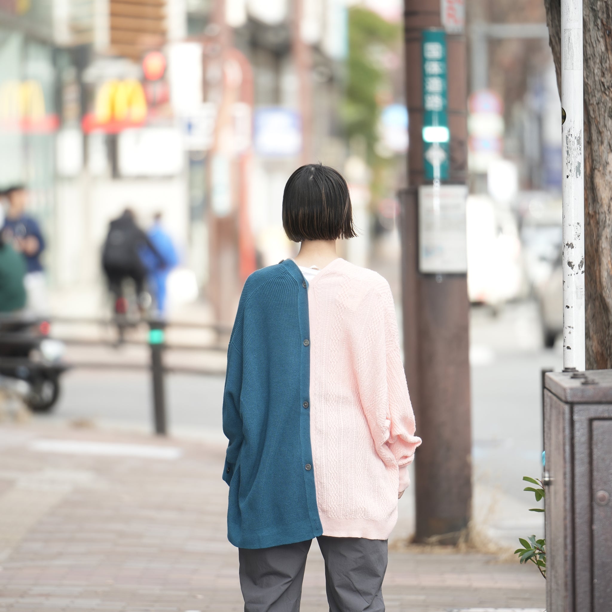 No:bsd23SS-20_a | Name:3piece knit cardigan | Color:Azisai【BEDSIDEDRAMA_ベッドサイドドラマ】【archive】