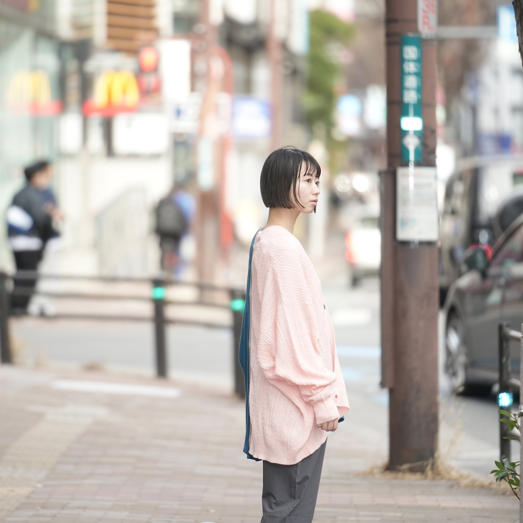 No:bsd23SS-20_a | Name:3piece knit cardigan | Color:Azisai【BEDSIDEDRAMA_ベッドサイドドラマ】