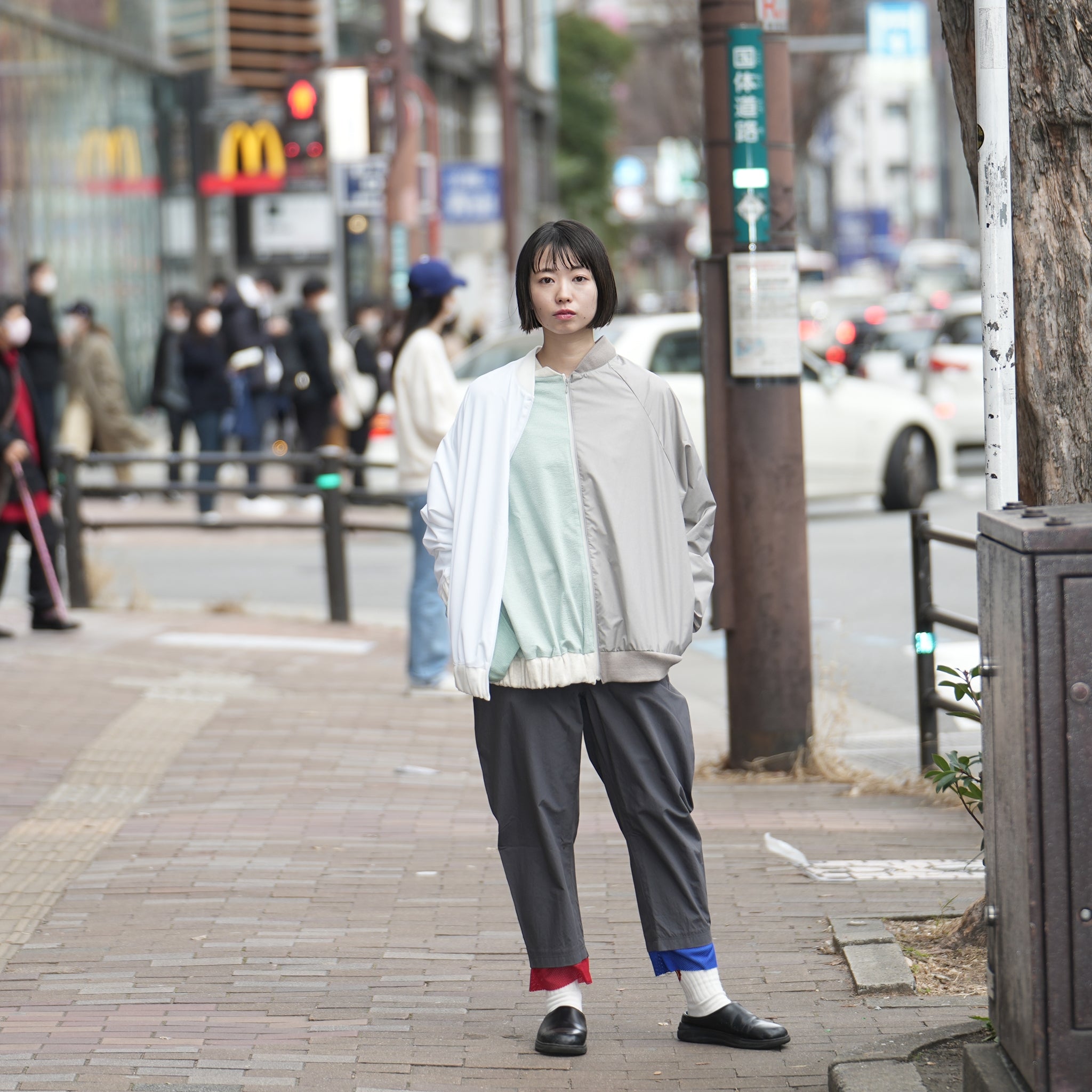 No:bsd23SS-07_b | Name:Three-piece right blouson | Color:Grey【BEDSIDEDRAMA_ベッドサイドドラマ】【archive】