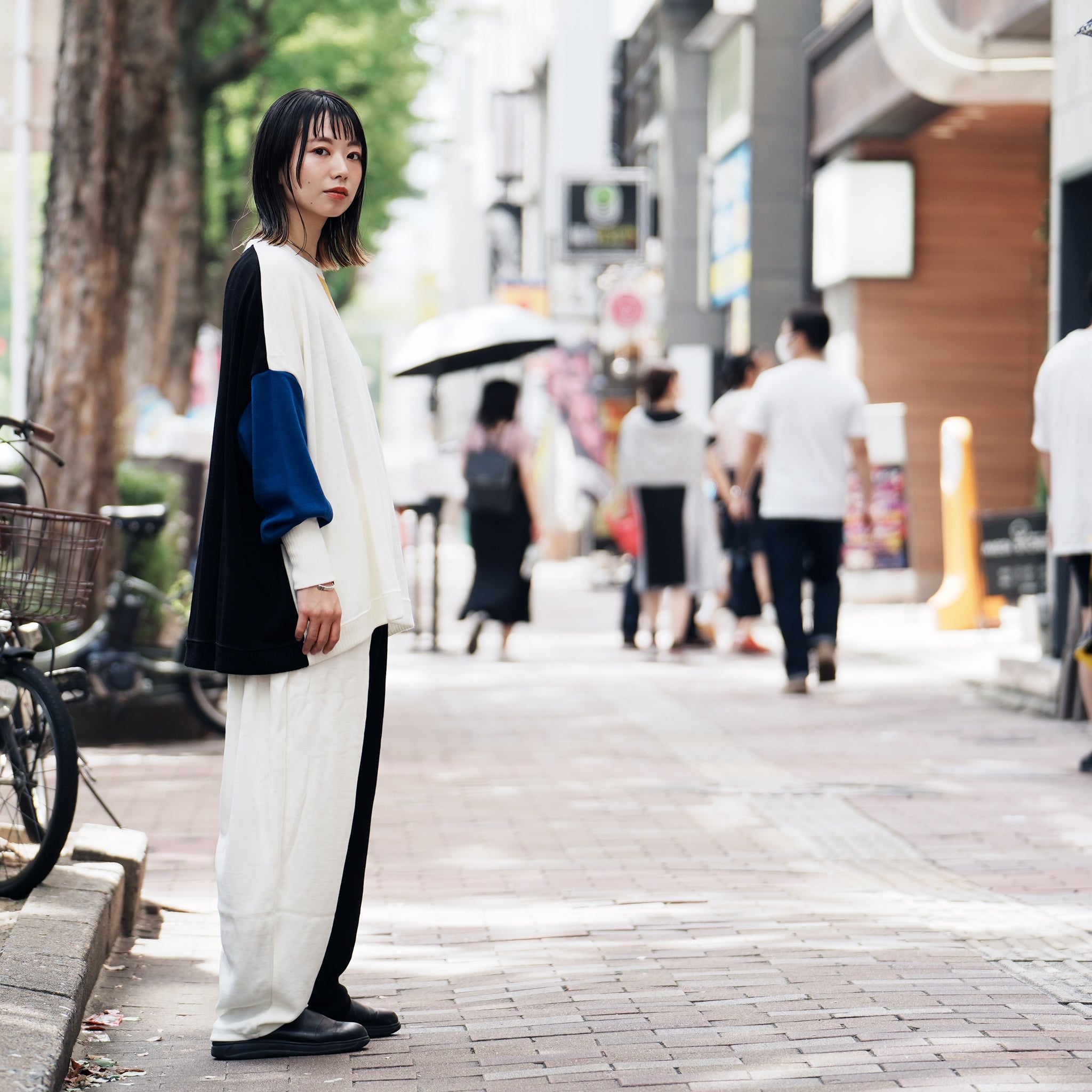 No:bsd22AW-25_A | Name:Arrangement Wide Pants | Color:Bau【BEDSIDEDRAMA_ベッドサイドドラマ】【archive】