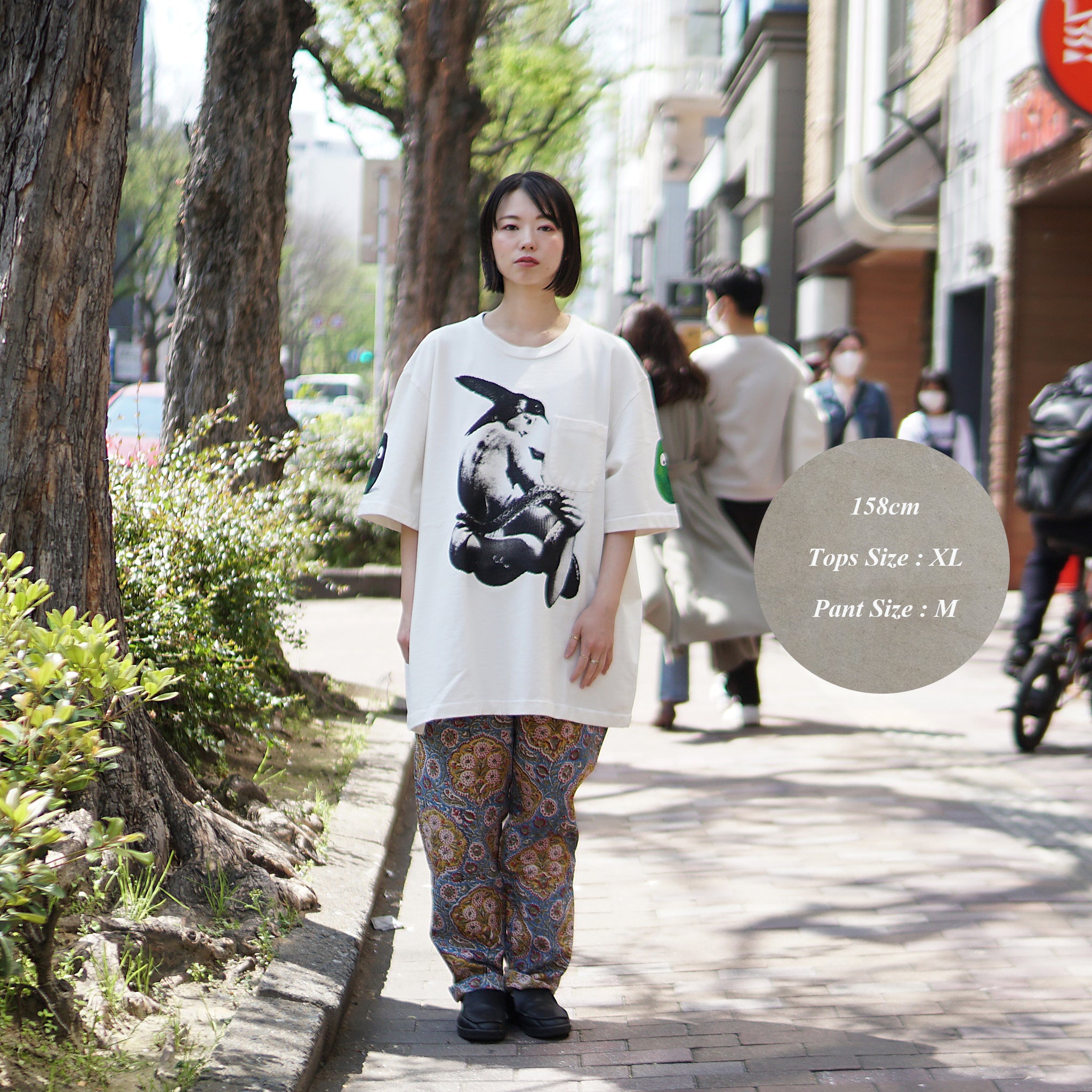 No:M25701 | Name:French Terry SS Pocket Tee w Print | Color:White【MONITALY_モニタリー】