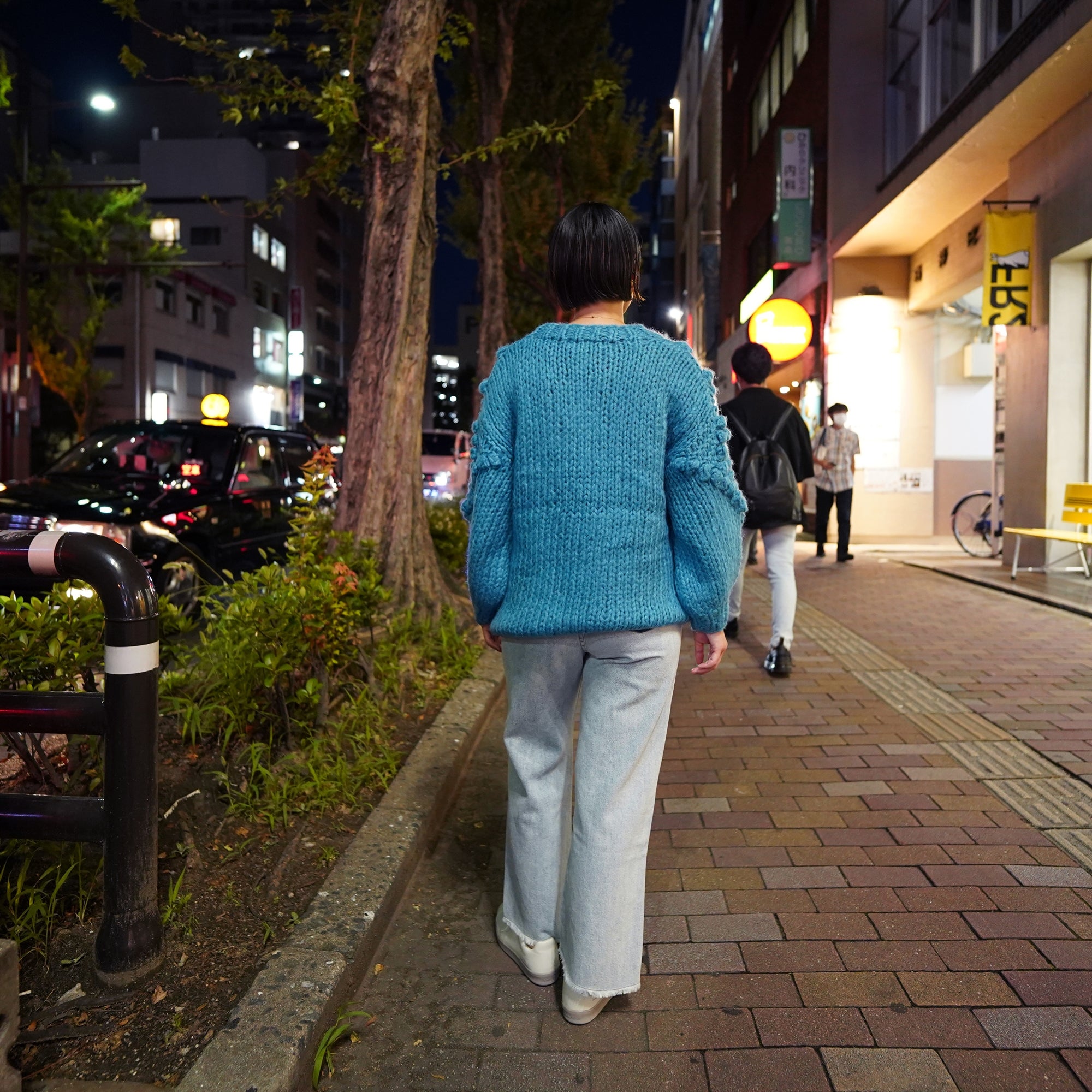 No:OSK-FW21-9K | Name:Happen With Poetry | Color:Blue | Size:XS-S/S-M【OSKER THE LABEL】-OSKER THE LABEL-ADDICTION FUKUOKA