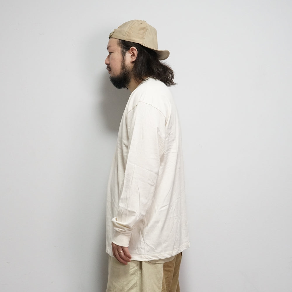 No:ST-6000 | Name: L/S CREW TEE | Color:Natural | Size:M/L 【Save Our Soil】-SAVE OUR SOIL-ADDICTION FUKUOKA