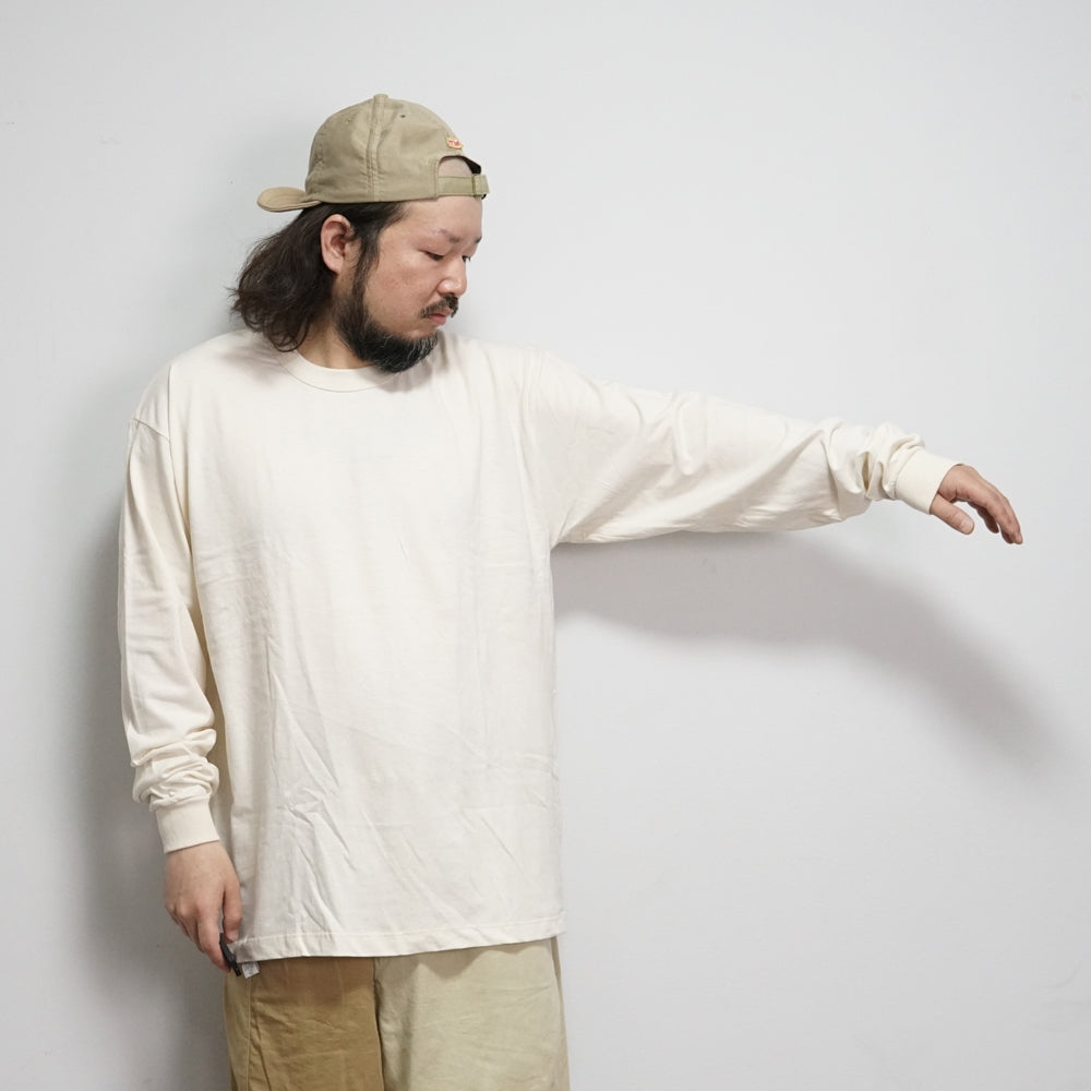No:ST-6000 | Name: L/S CREW TEE | Color:Natural | Size:M/L 【Save Our Soil】-SAVE OUR SOIL-ADDICTION FUKUOKA