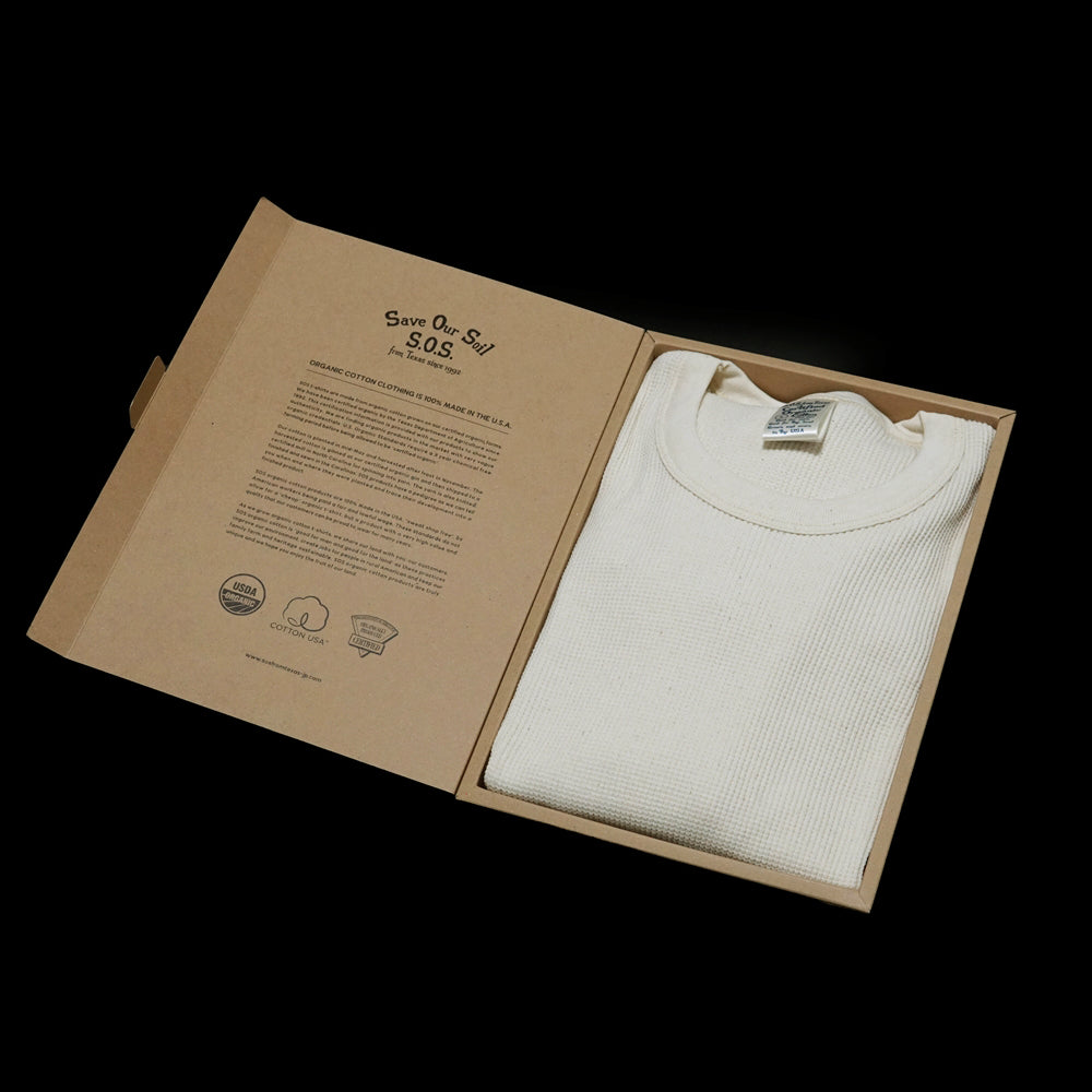 No:ST-6500 | Name: THERMAL S/S CREW TEE | Color:Natural | Size:M【Save Our Soil】-SAVE OUR SOIL-ADDICTION FUKUOKA