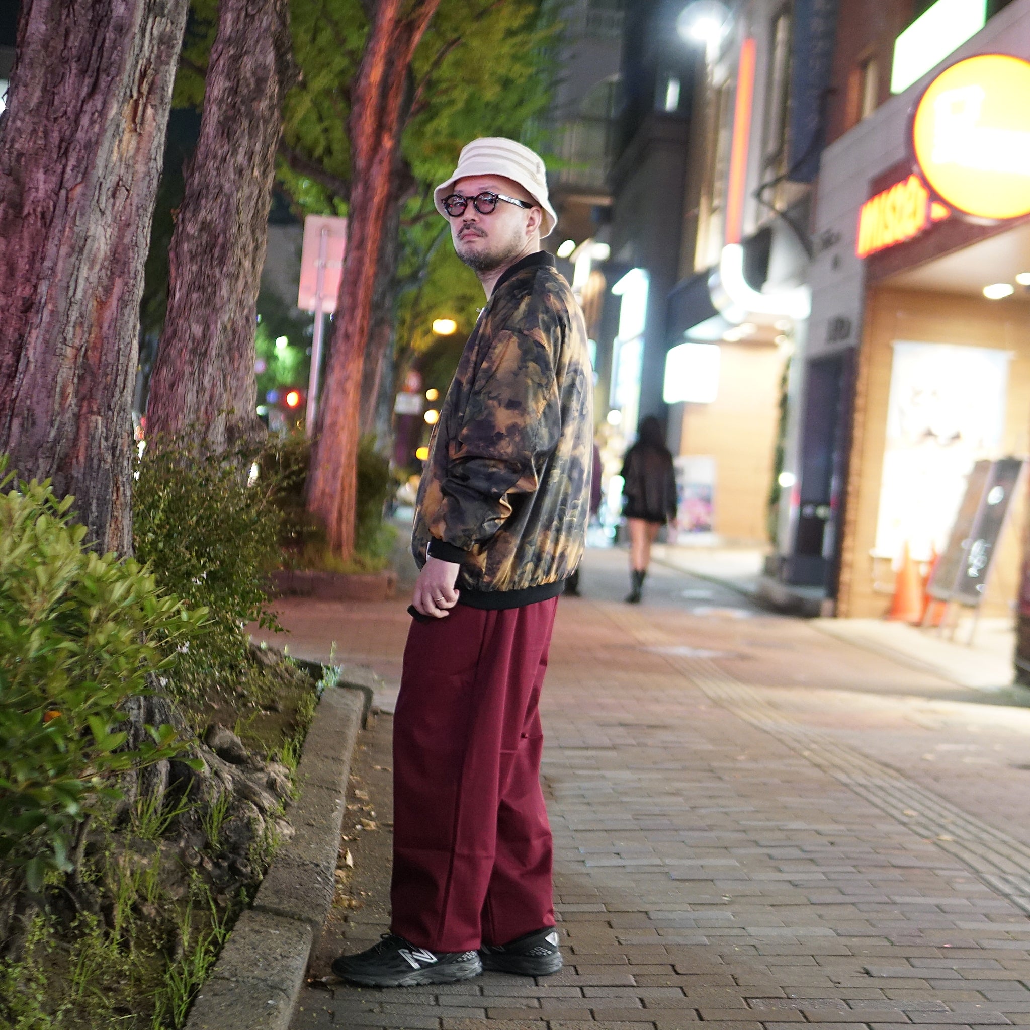 VE-23SS-V1 | C.Coulisse Easy Pants | Color:Green/Burgundy/Brown【VECCHI_ベッチ】