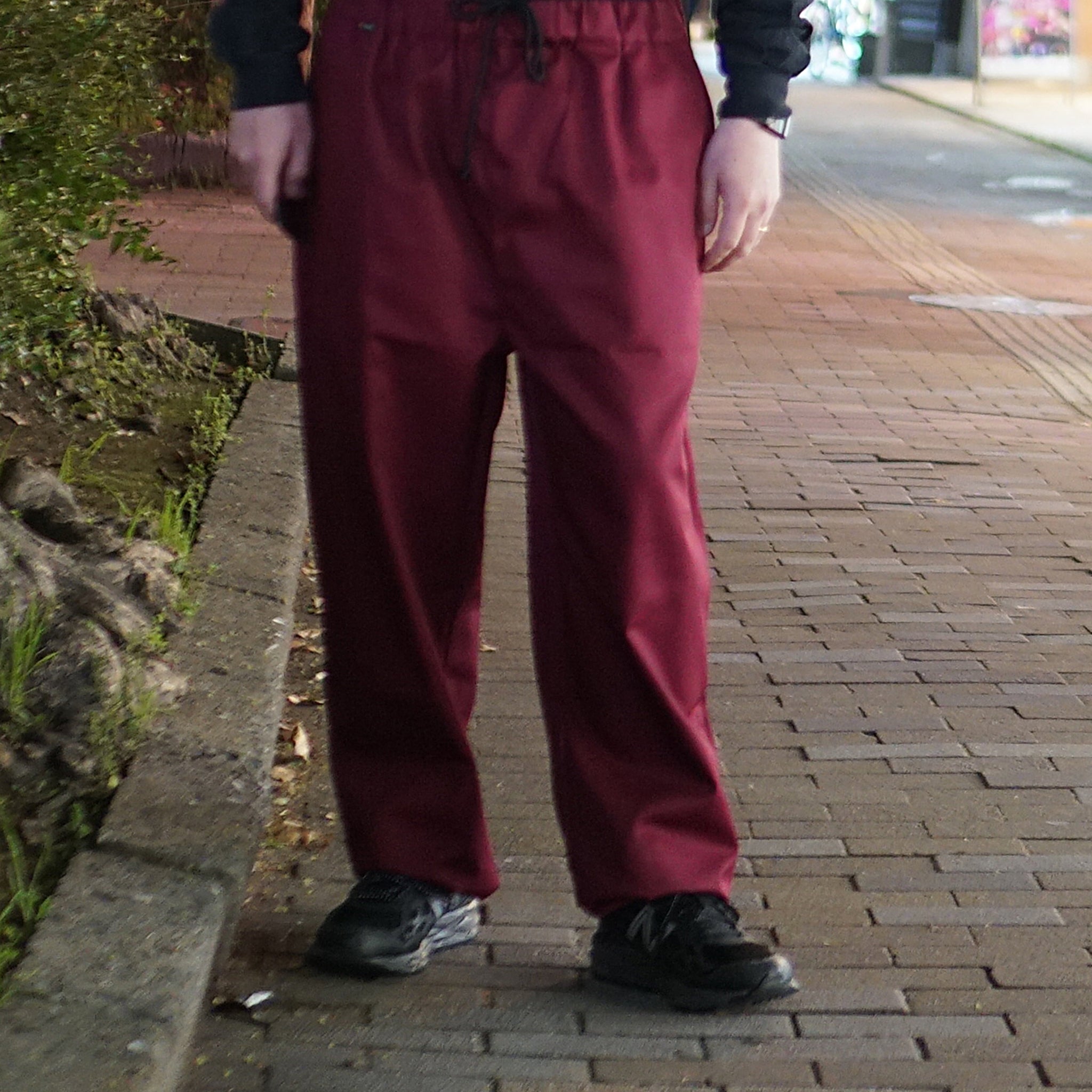 VE-23SS-V1 | C.Coulisse Easy Pants | Color:Green/Burgundy/Brown【VECCHI_ベッチ】